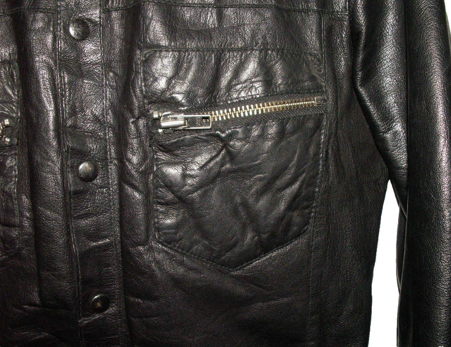 Men's All Saints AFTERNOON LEATHER SHIRT jacket overshirt M (ref67) £99.99!!!!! gallery