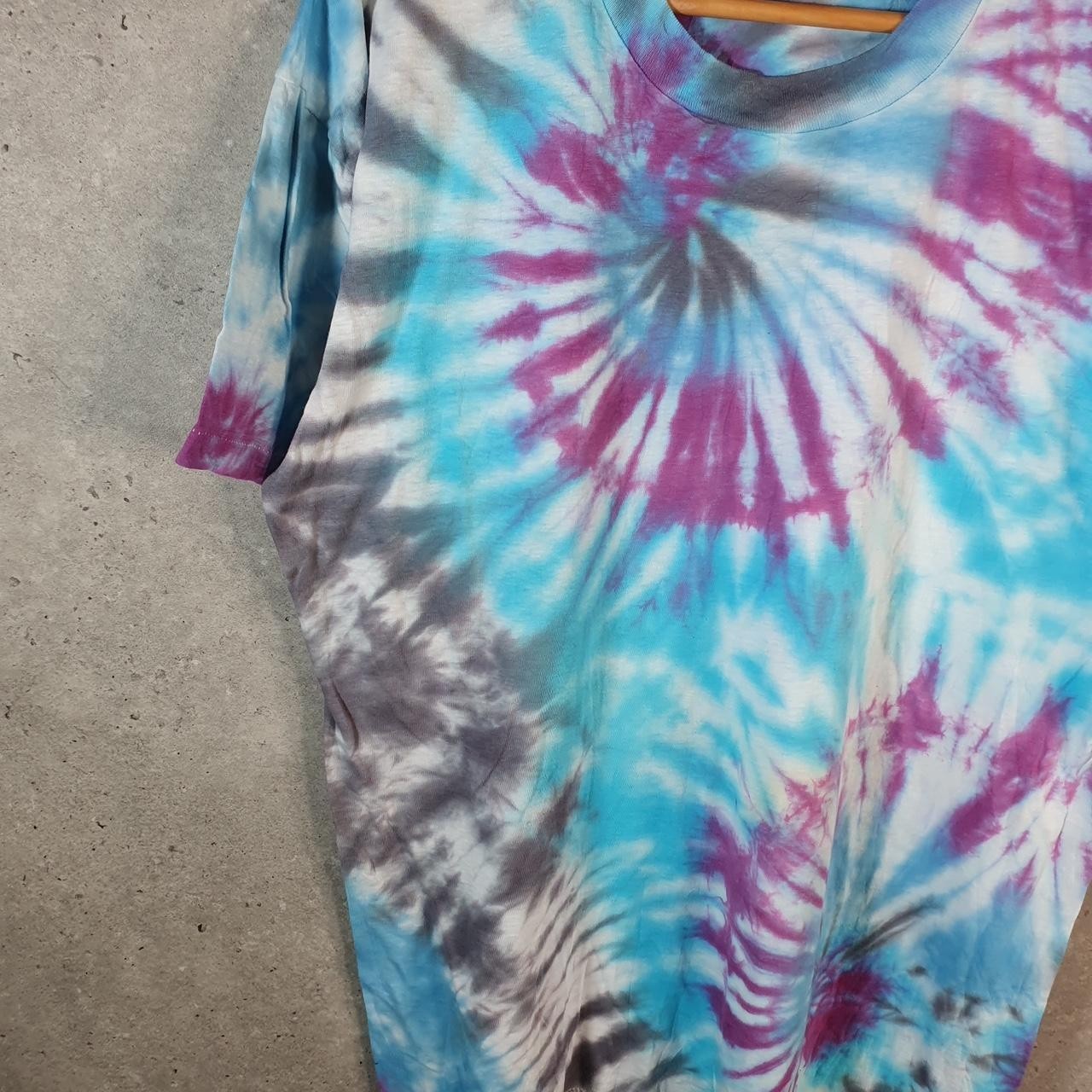 Vintage Hanes Tie Dye USA 90s Single Stitch T Shirt Mens XL Multicoloured gallery