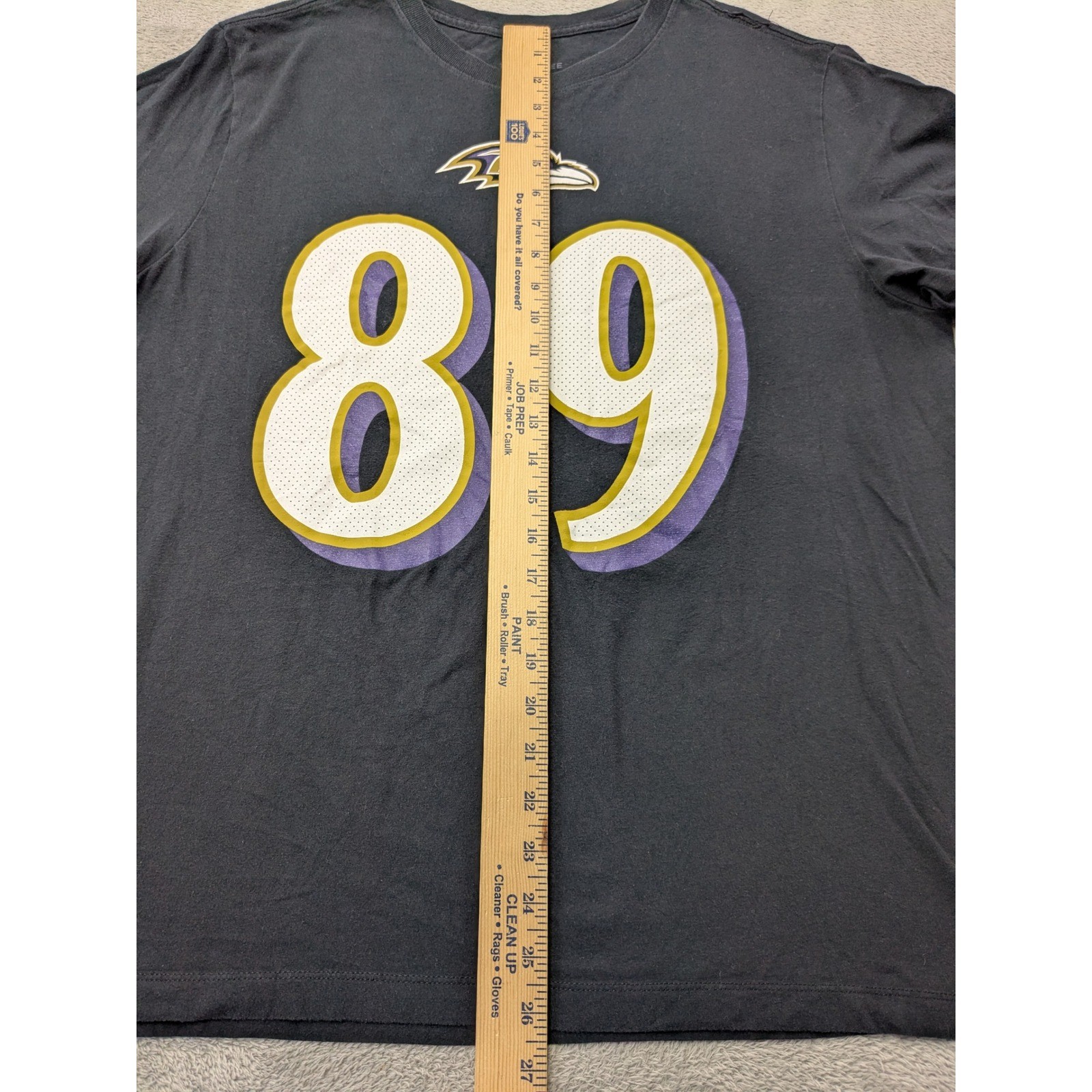 Nike Baltimore Ravens Mark Andrews 89 NFL Football T Shirt Men's Large Black gallery