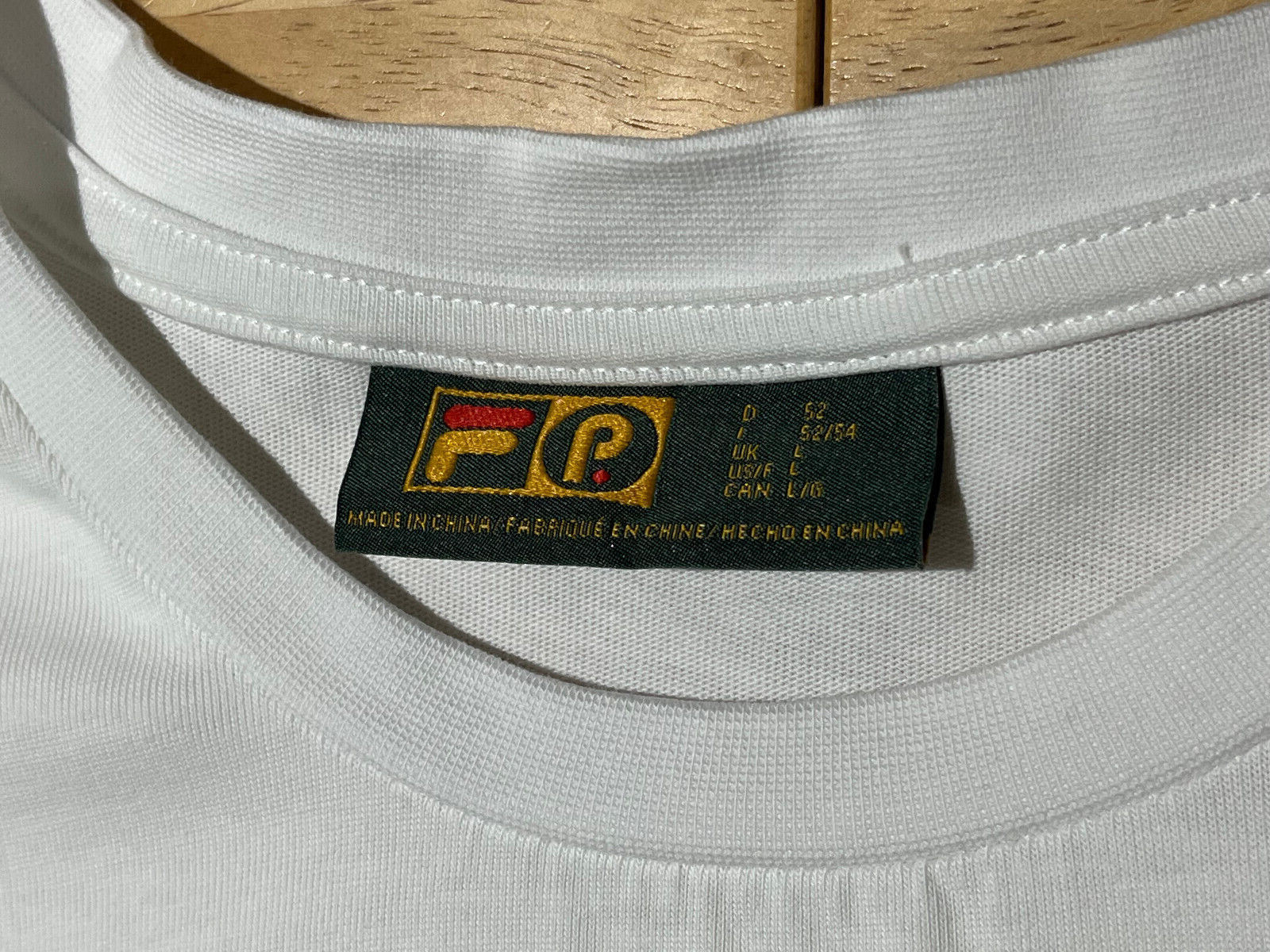 FILA x Patterson Tennis Graphics WHITE Long Sleeve T-Shirt - Men's Sz L gallery