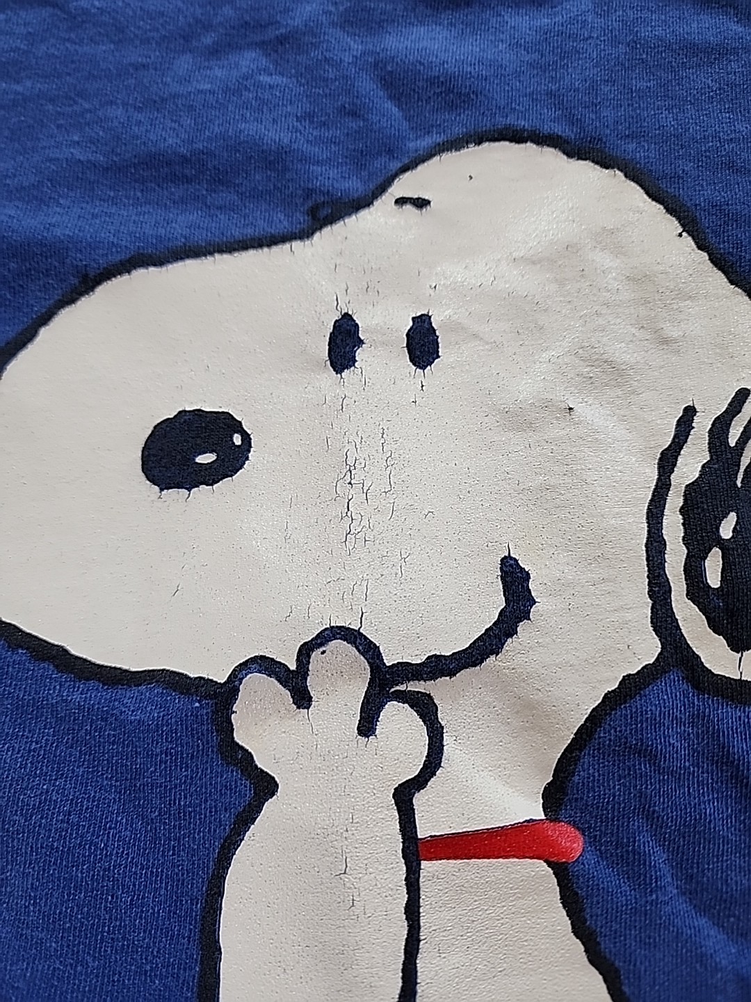 Blitzz Intl 90's Vintage T Shirt Tee Peanuts Snoopy Blue Sz Large Single Stitch gallery