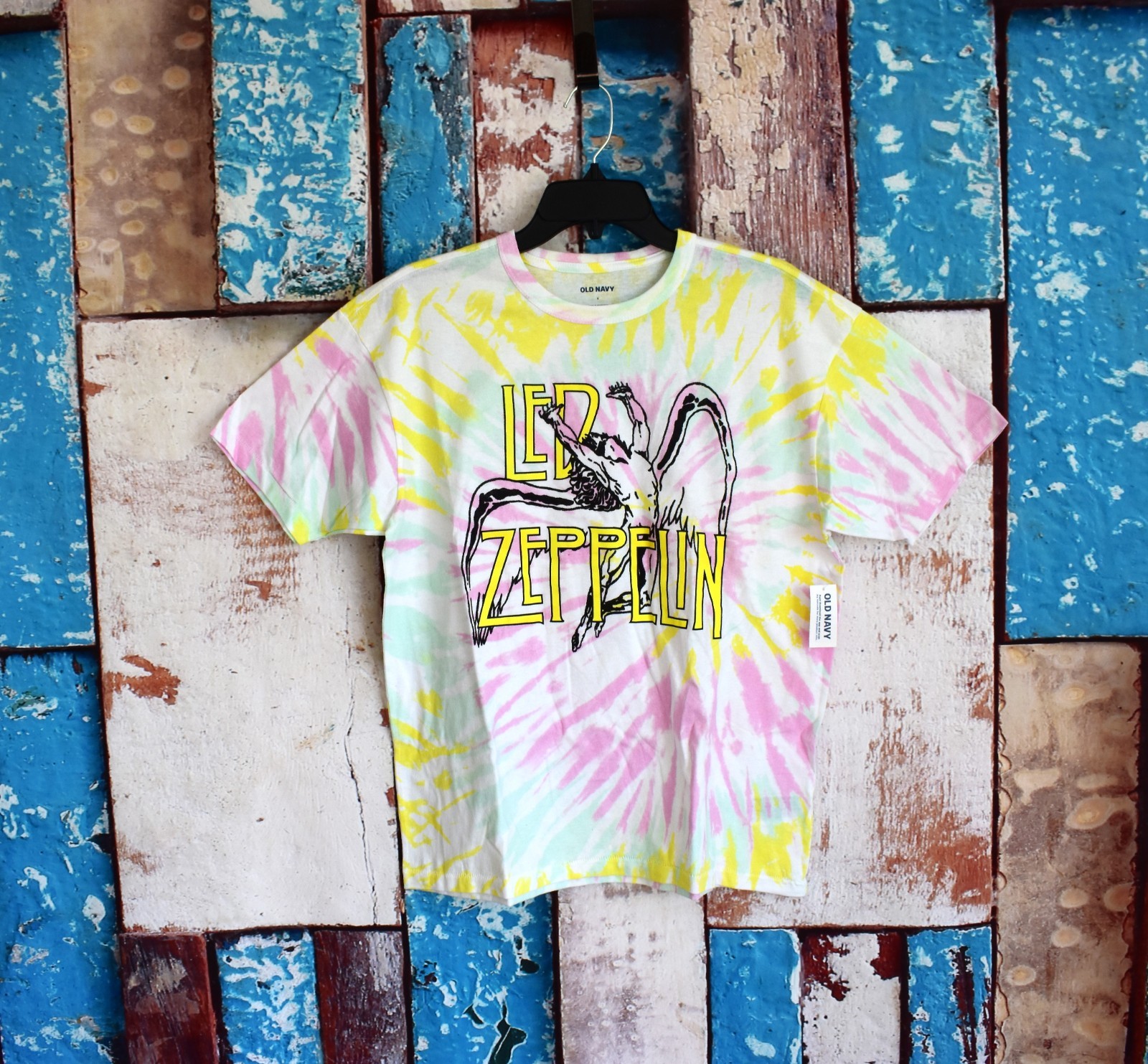 Unisex Led Zeppelin Oversized Tie-Dye Gender-Neutral T-Shirt SMALL Cool Tie Dye gallery