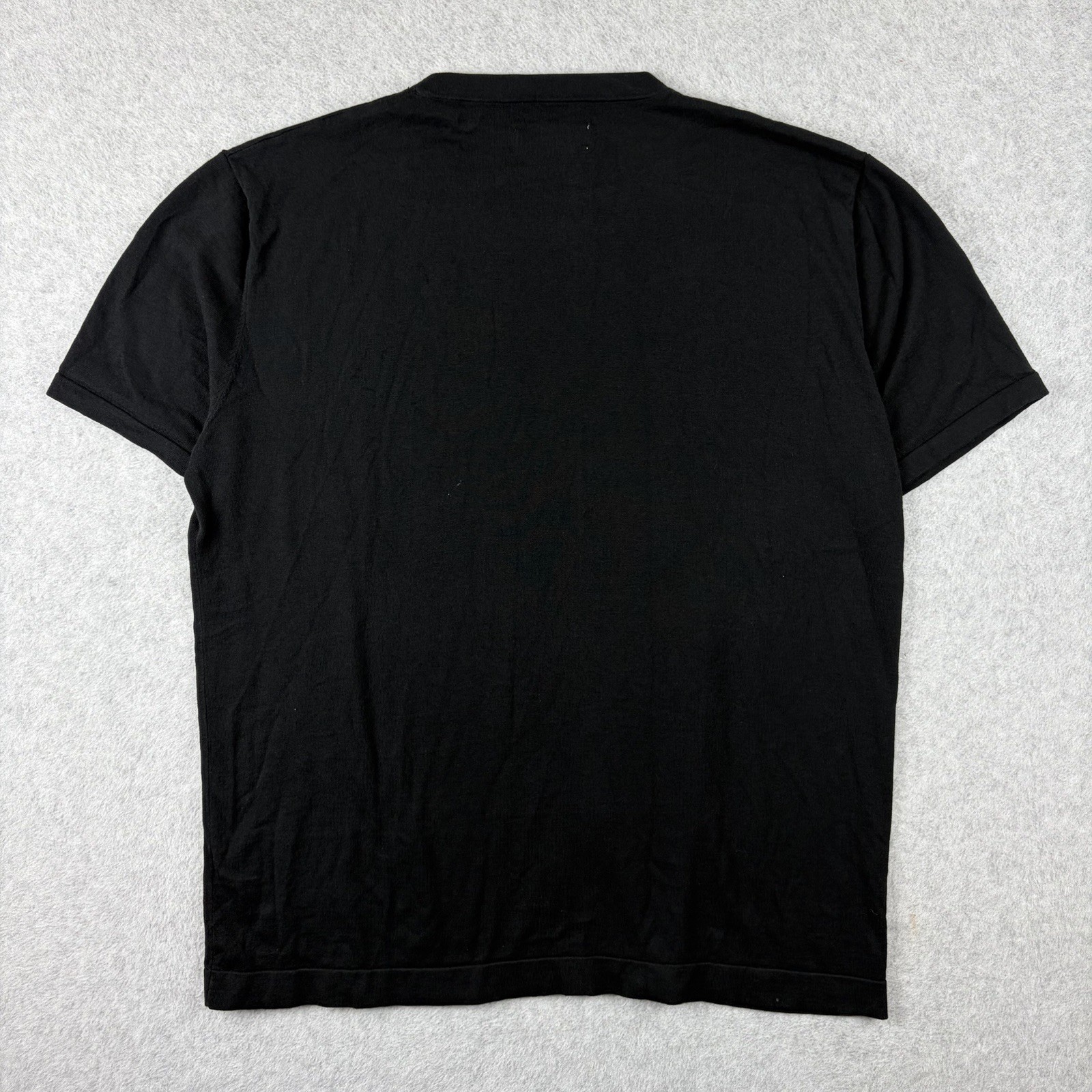 Collars & Co T Shirt Mens XL Black Cotton Silk Minimalist Crewneck Premium Tee gallery