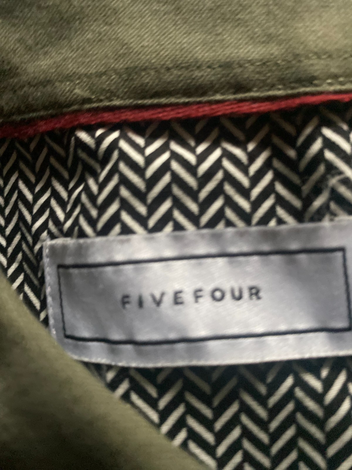 FIVE FOUR SHIRT BUTTONDOWN SIZE:2XL OLIVE CASUAL DRESS SHIRT MEN'S gallery