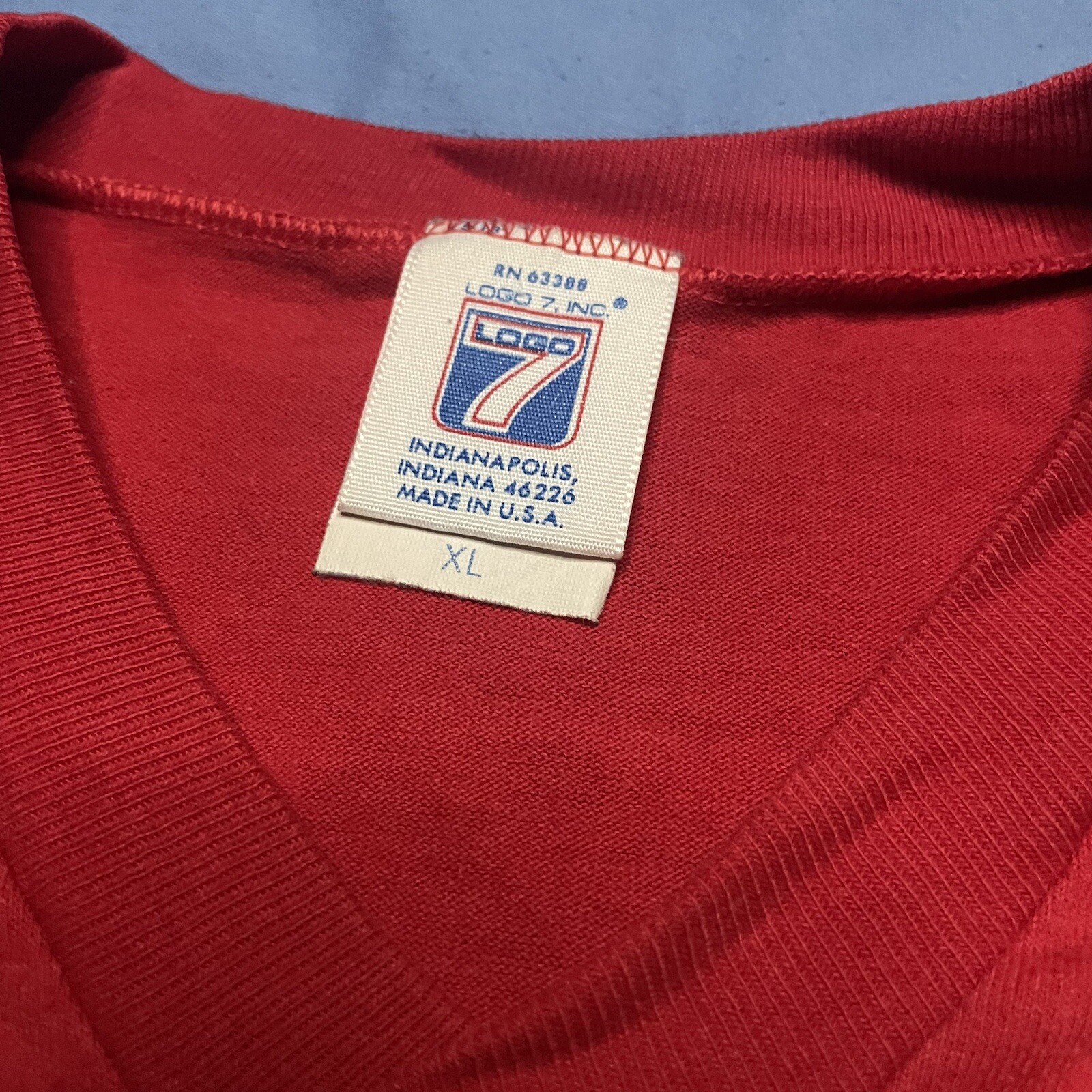 Logo 7 CINCINNATI REDS 1990 T-Shirt XL Jersey World Series Champions Logo VTG gallery
