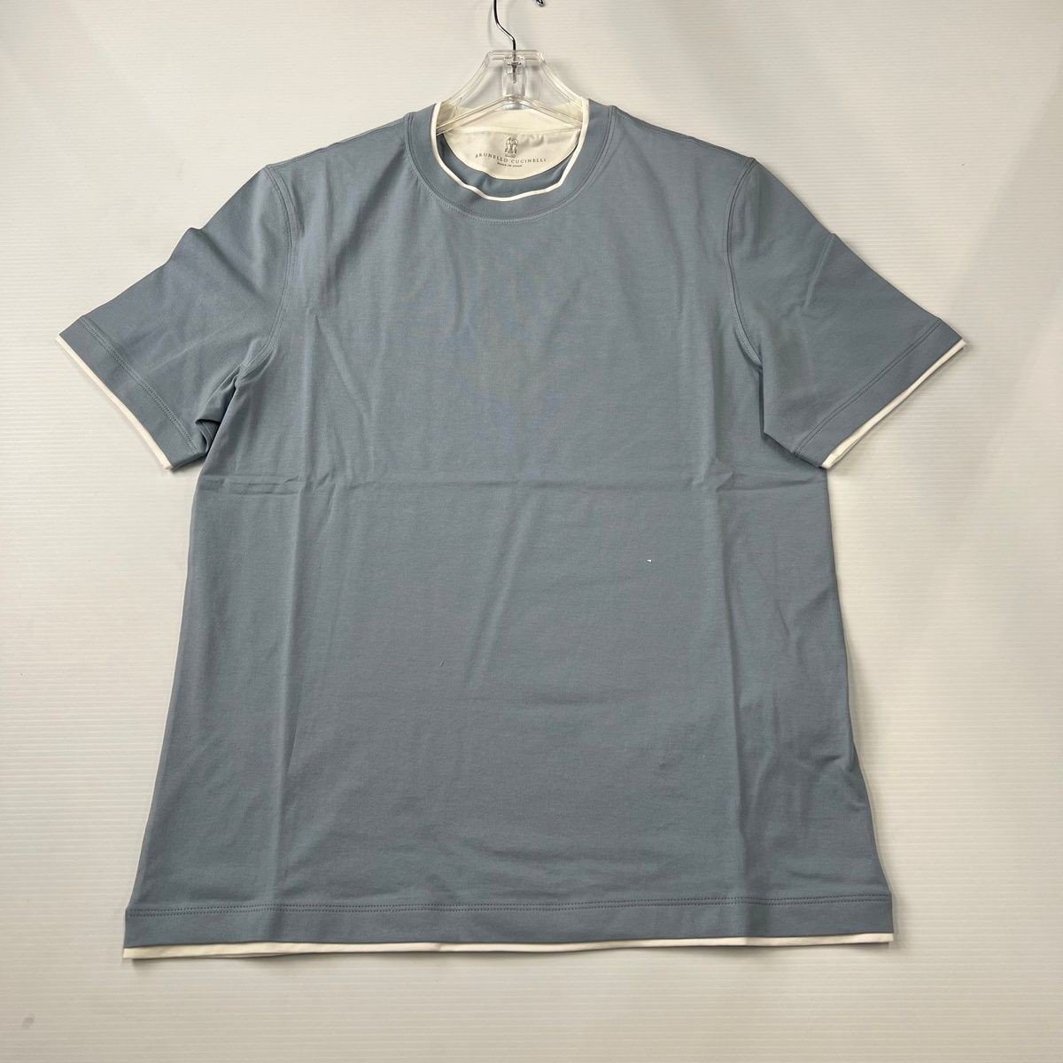 BRUNELLO CUCINELLI Cotton Crewneck T-shirt Men’s Size M Light Blue