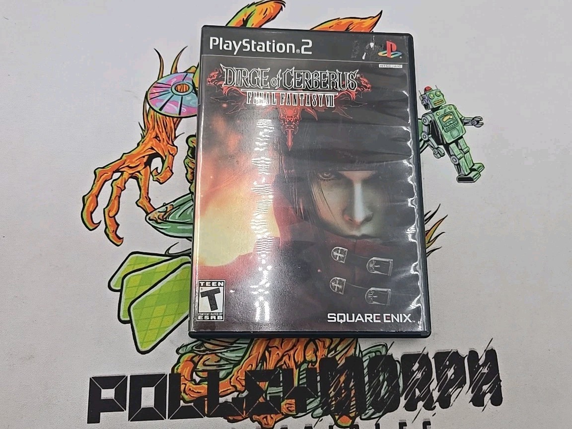Final Fantasy VII: Dirge of Cerberus (Sony PS2, 2006) Black Label TESTED