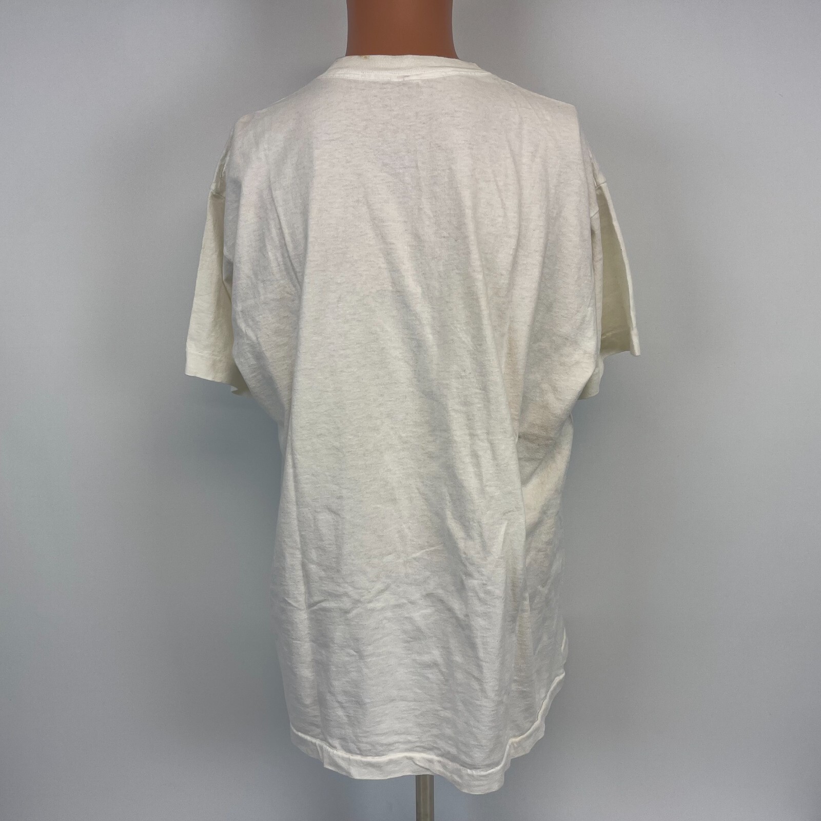 Coca Beach Pier Embossed Single Stitch T Shirt Vtg 90s Made In USA Size XL gallery