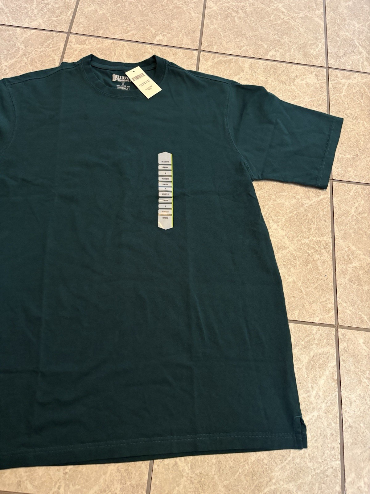 Duluth Trading Co. Men's Longtail Relaxed Fit Short Sleeve T-Shirt M Green NWT gallery
