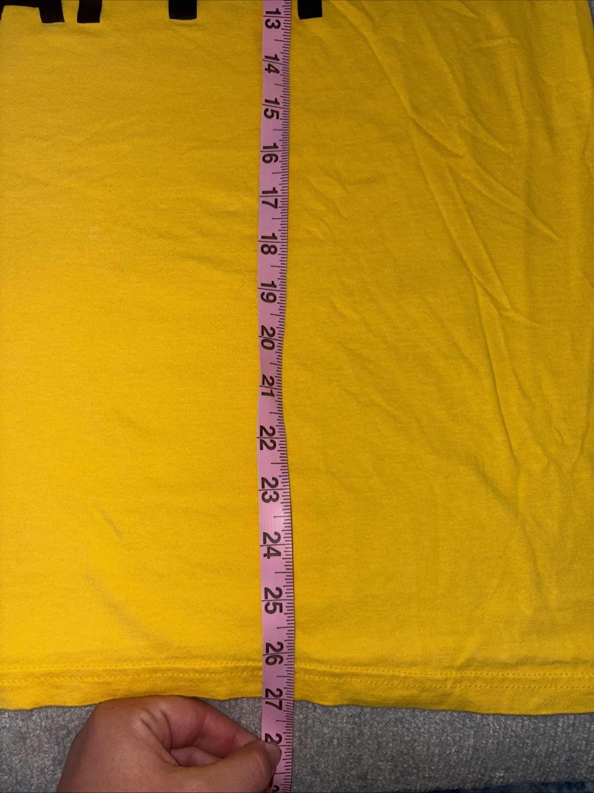 Gilden Soft Style, Unisex Large, Sunshine Makes Me Happy T-Shirt, Yellow gallery