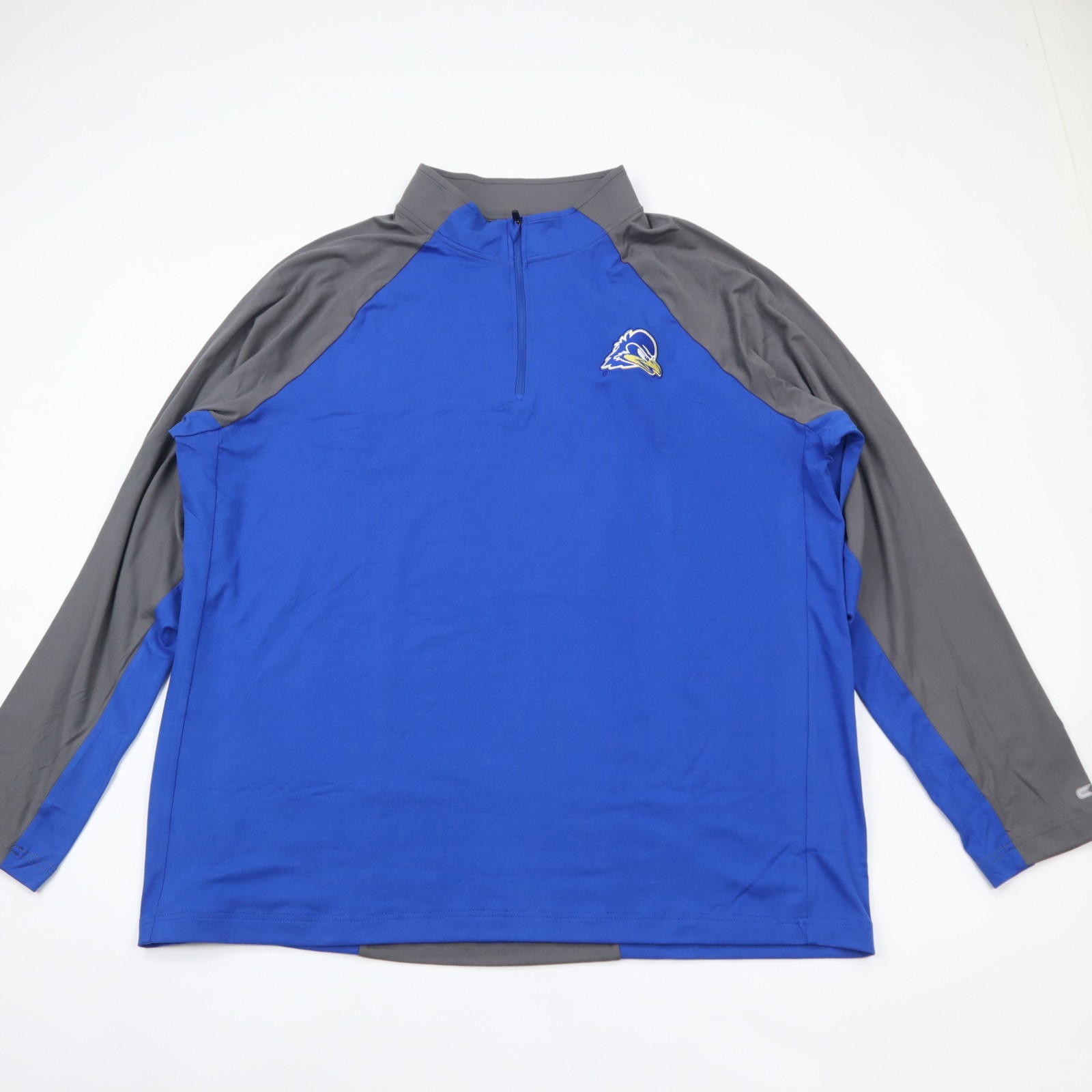 Delaware Blue Hens Colosseum 1/4 Zip Windshirt Pullover Mens 2XL Blue NWOT gallery