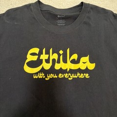 ETHIKA Graphic Shirt With You Everywhere Size Large Black