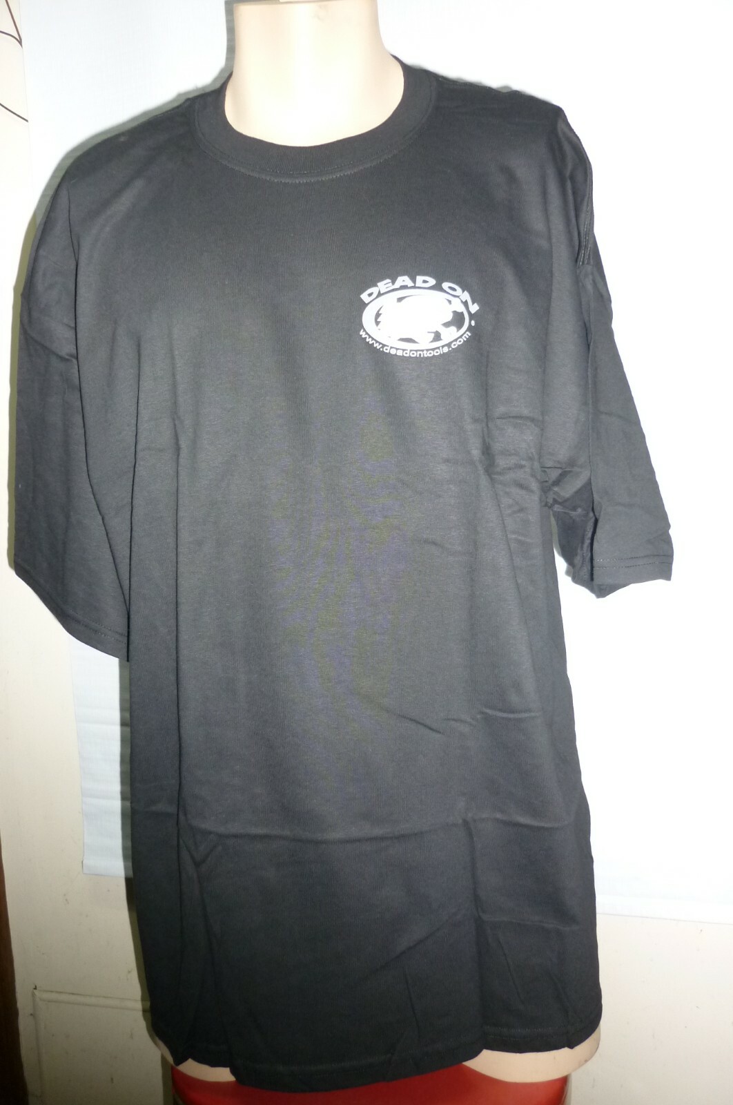 DEAD ON TOOLS T-SHIRT 2XL " RAIN = NUDEE BAR " SKELETON SKULLYNUT STICKER NEW gallery