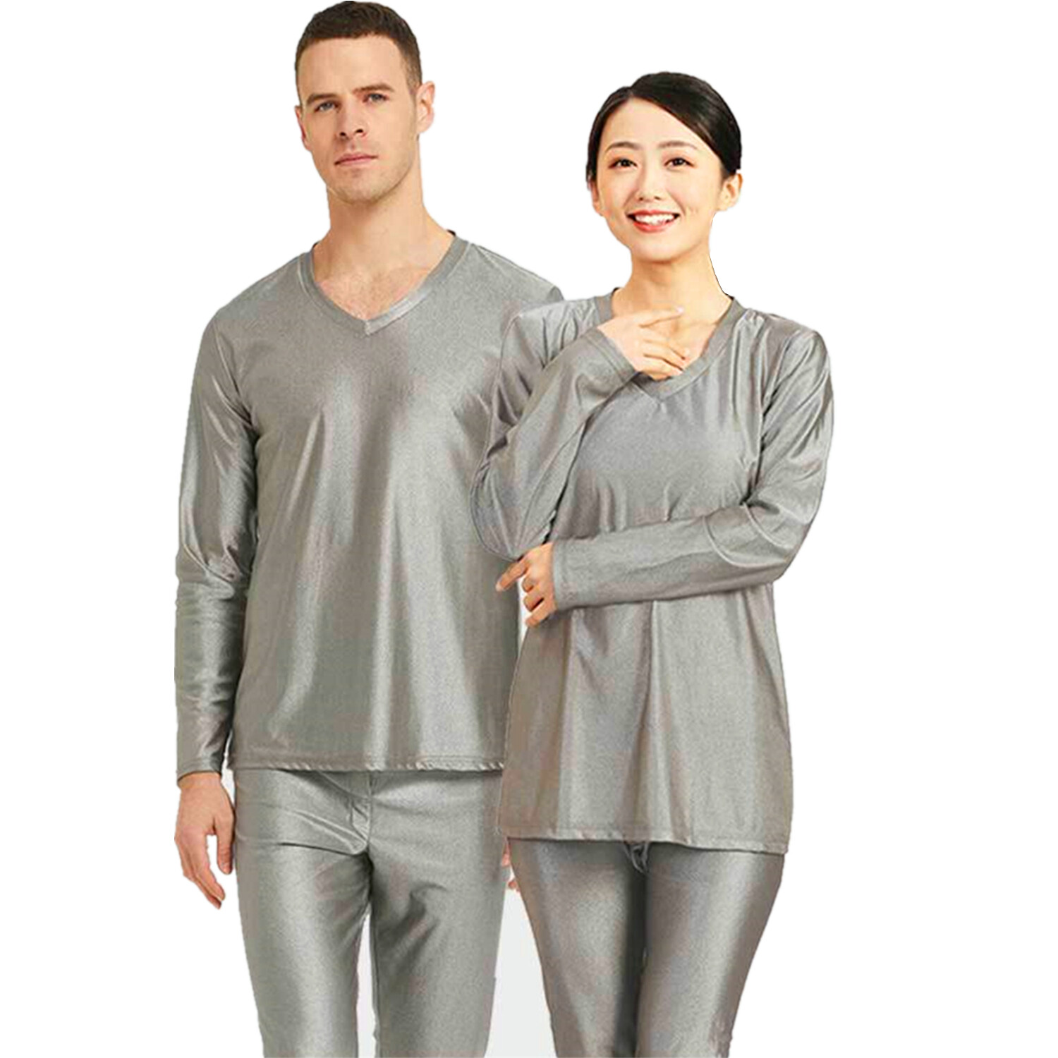 100% Silver Fiber Fabric -EMF Protection Anti-Radiation Clothes-Long Leg Bottoms gallery