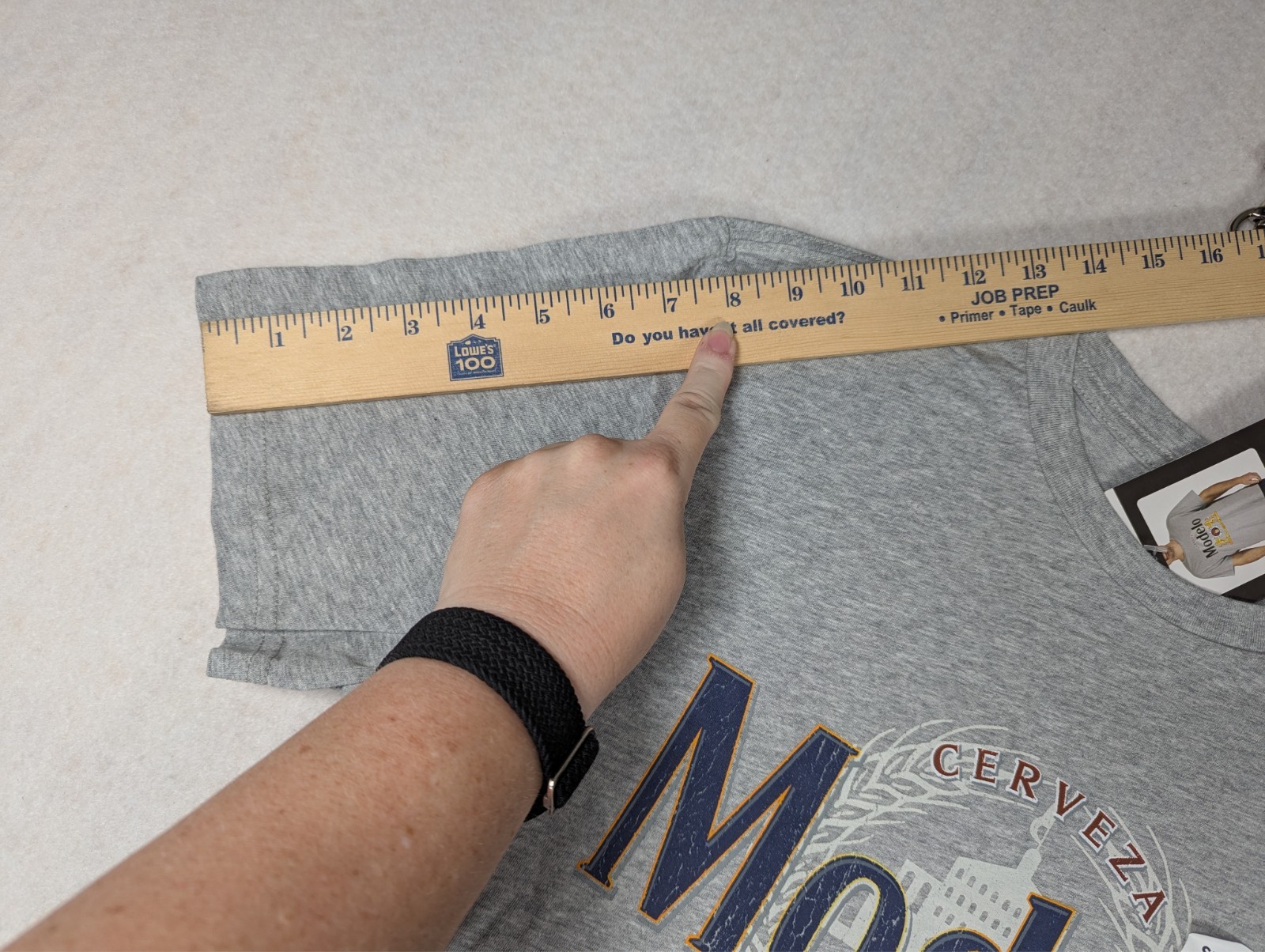 Modelo - Beer Graphic T-Shirt - Gray Logo - Men's - Size: S gallery