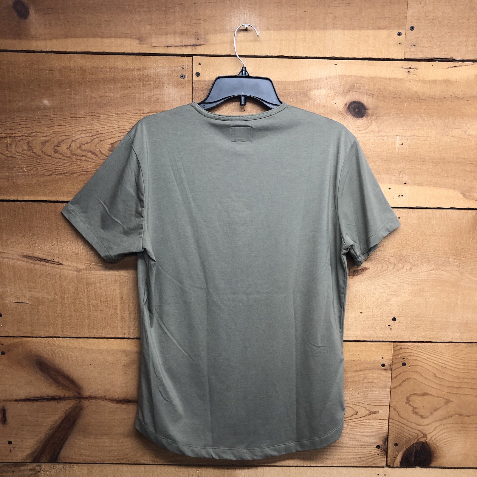 Cuts Curve Hem LOT OF 2 1/4 Button Crew Neck T-Shirt Mens Size Medium Stretch gallery