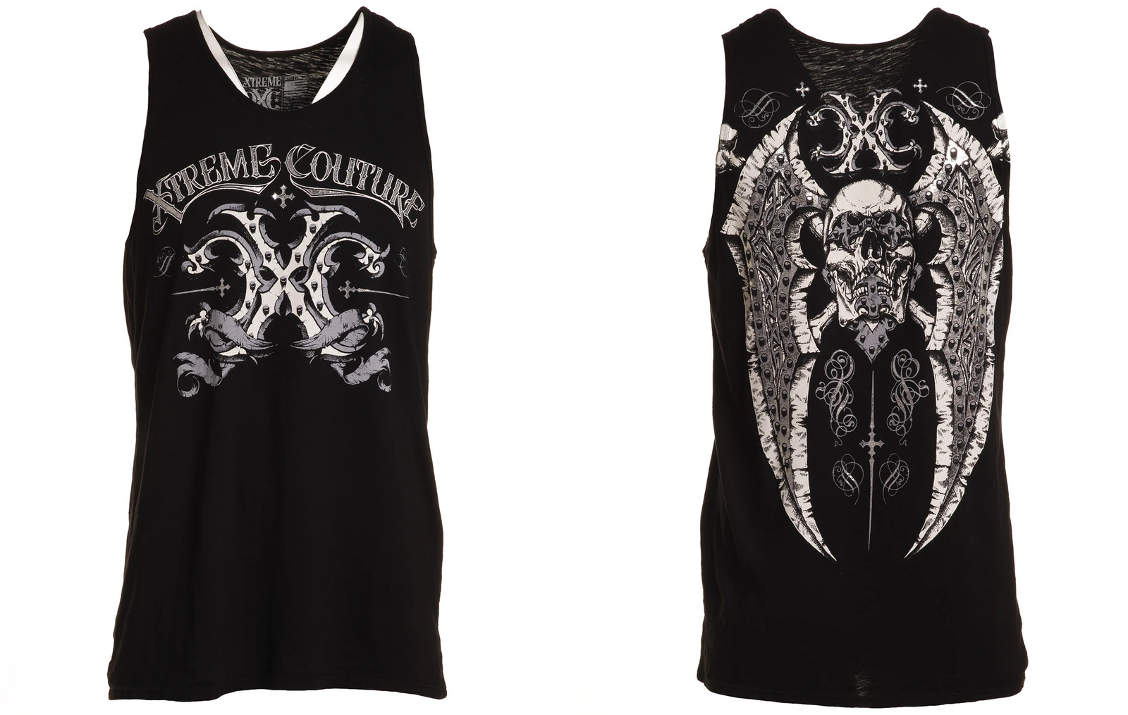 Xtreme Couture Affliction Men's Tank T-Shirt TYPHOON Black Wings Biker S-5XL gallery