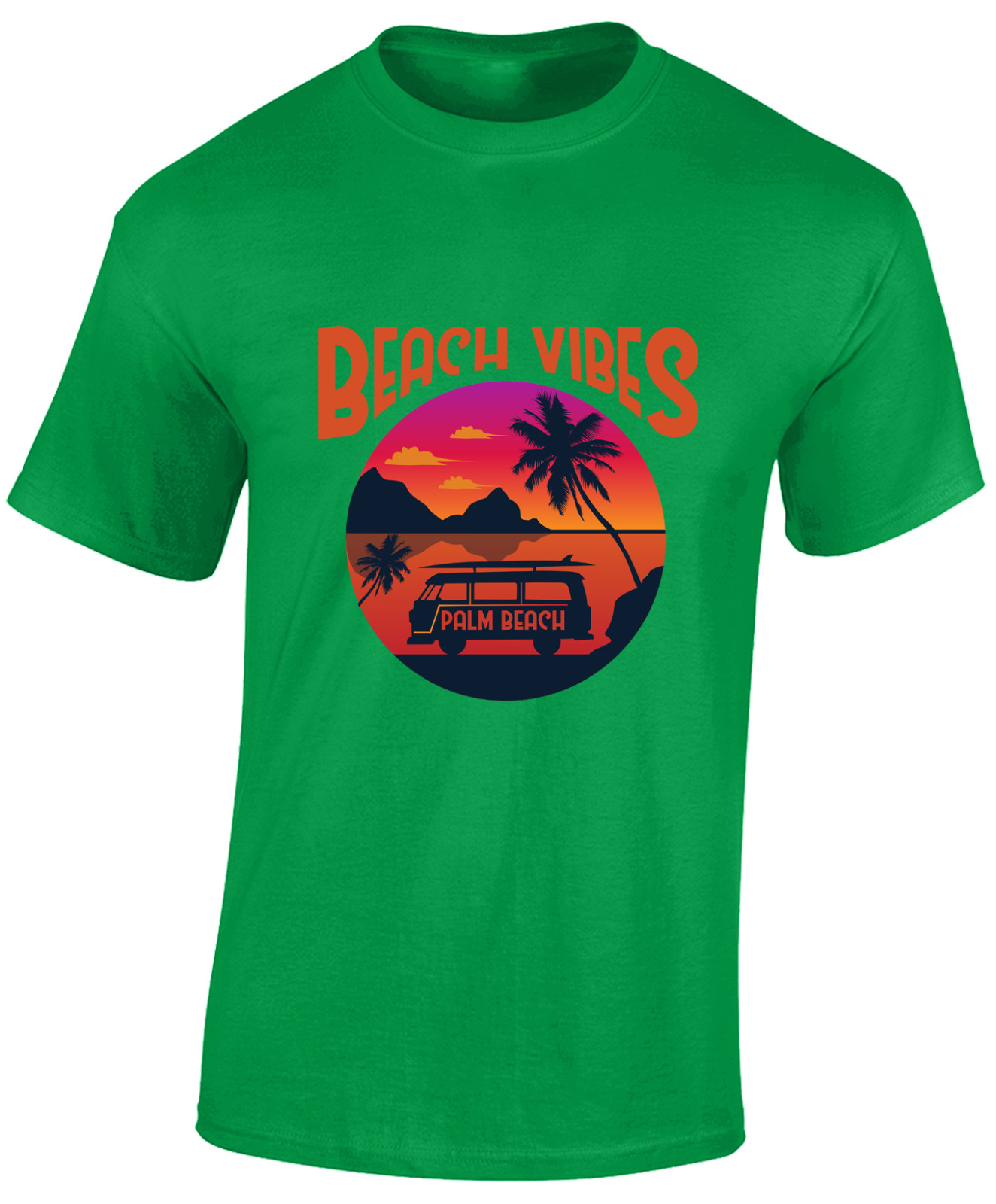 BEACH VIBES MENS T SHIRT SUMMER HOLIDAY CASUAL CLOTHING FASHION GIFT TOP gallery