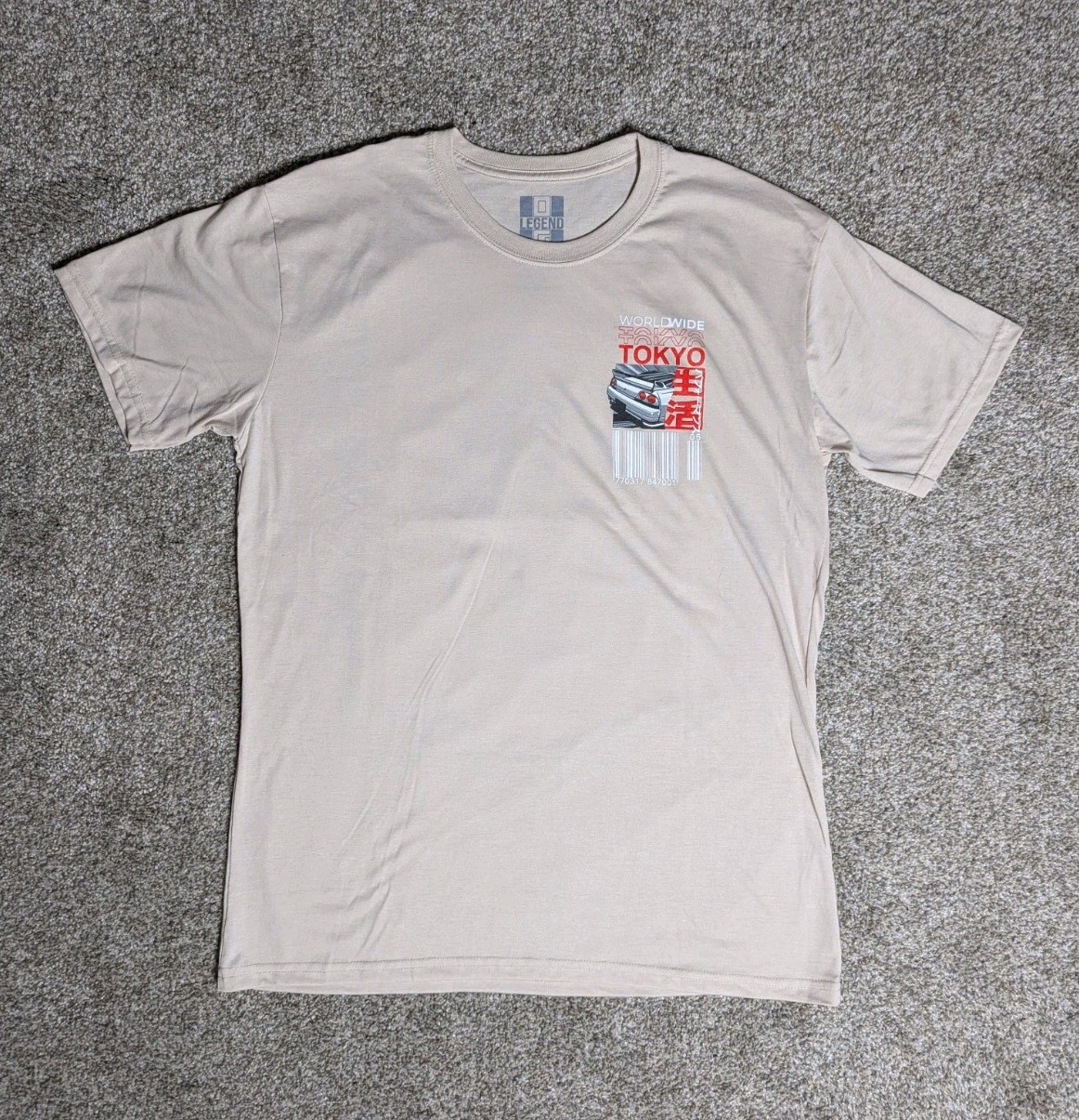 Men's Tokyo Nissan Skyline JDM Graphic Print T-Shirt Size LARGE | Casual Fashion gallery