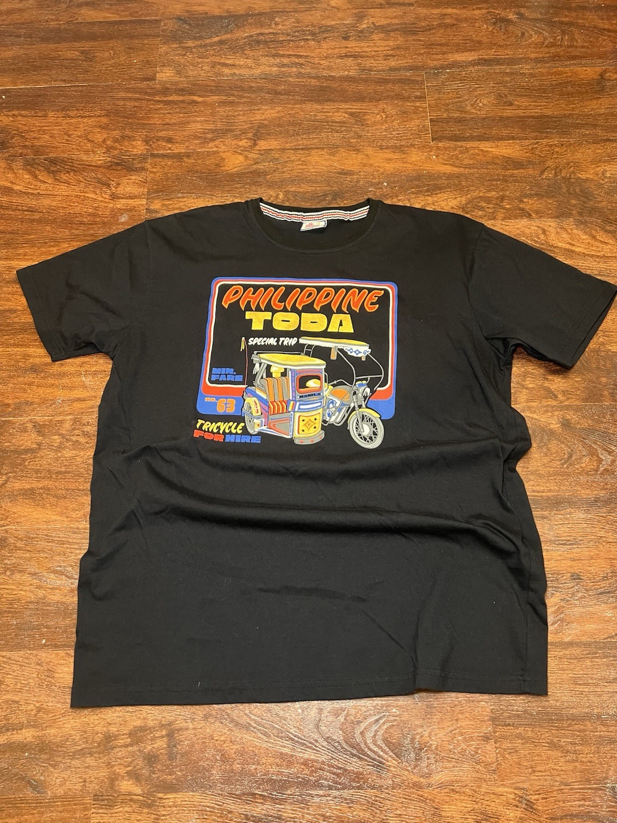 My Philippines Philippine Toda Graphic Print Black Crew Neck T-Shirt Men’s L gallery