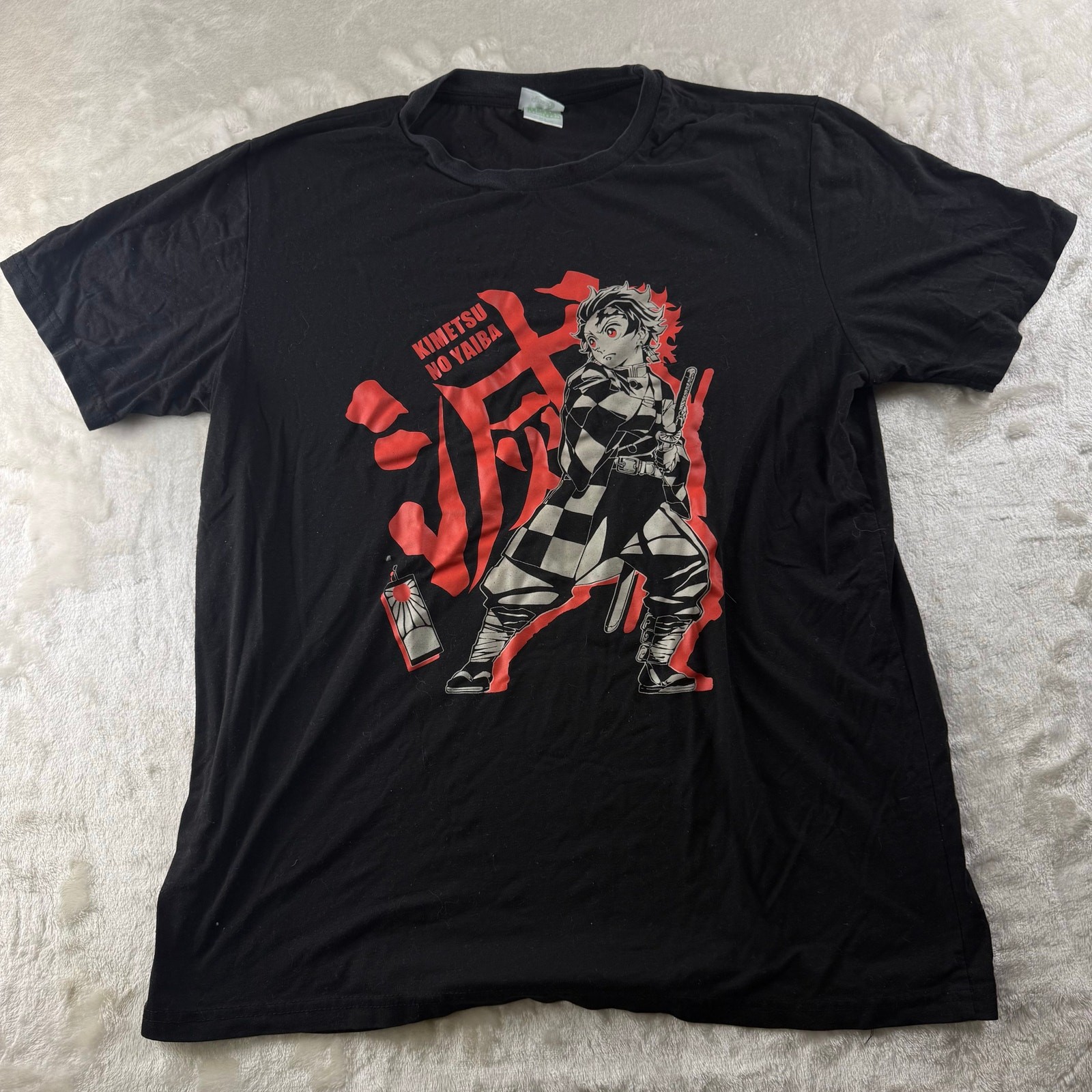 Demon Slayer Kimetsu No Yaiba Unisex Size XL Max Limited H-Pattern Black
