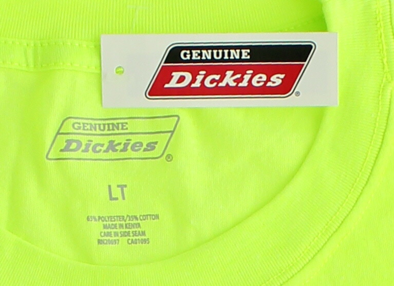 Dickies Men's High Visibility Long Sleeve Tee Big & Tall Long Length, Cool & Dry gallery