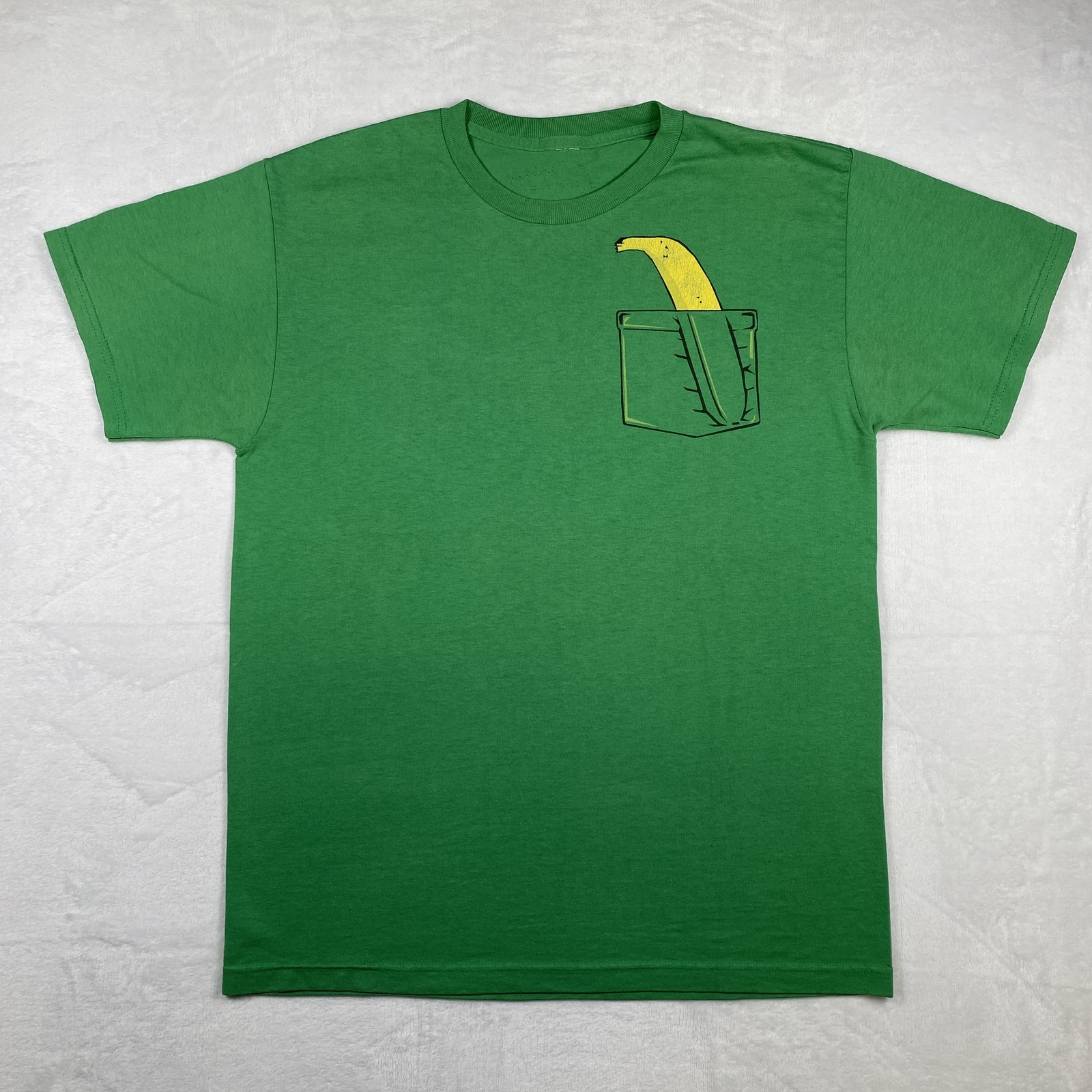 Generic Men's Graphic Tee Shirt Green Banana Pocket Funny Casual Comfort gallery
