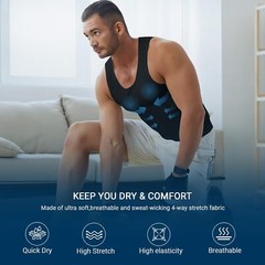 Shaperluv For Men Body Shaper Vest Compression Shirt Tank Fajas camisa de hombre