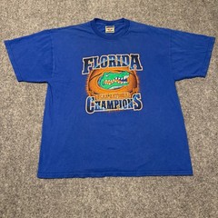 Red Oak Florida Gators NCAA National Champions 2006 T-Shirt Men’s XL Blue Cotton