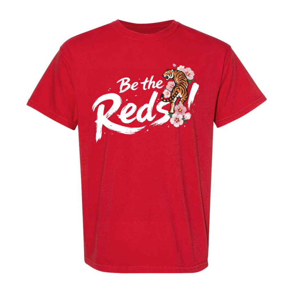 Be The Red Tiger Floral Graphic T-Shirt Red Unisex Short Sleeve S-5XL gallery