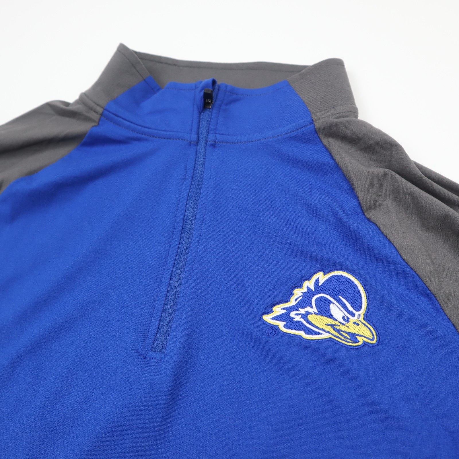 Delaware Blue Hens Colosseum 1/4 Zip Windshirt Pullover Mens Medium Blue NWT gallery