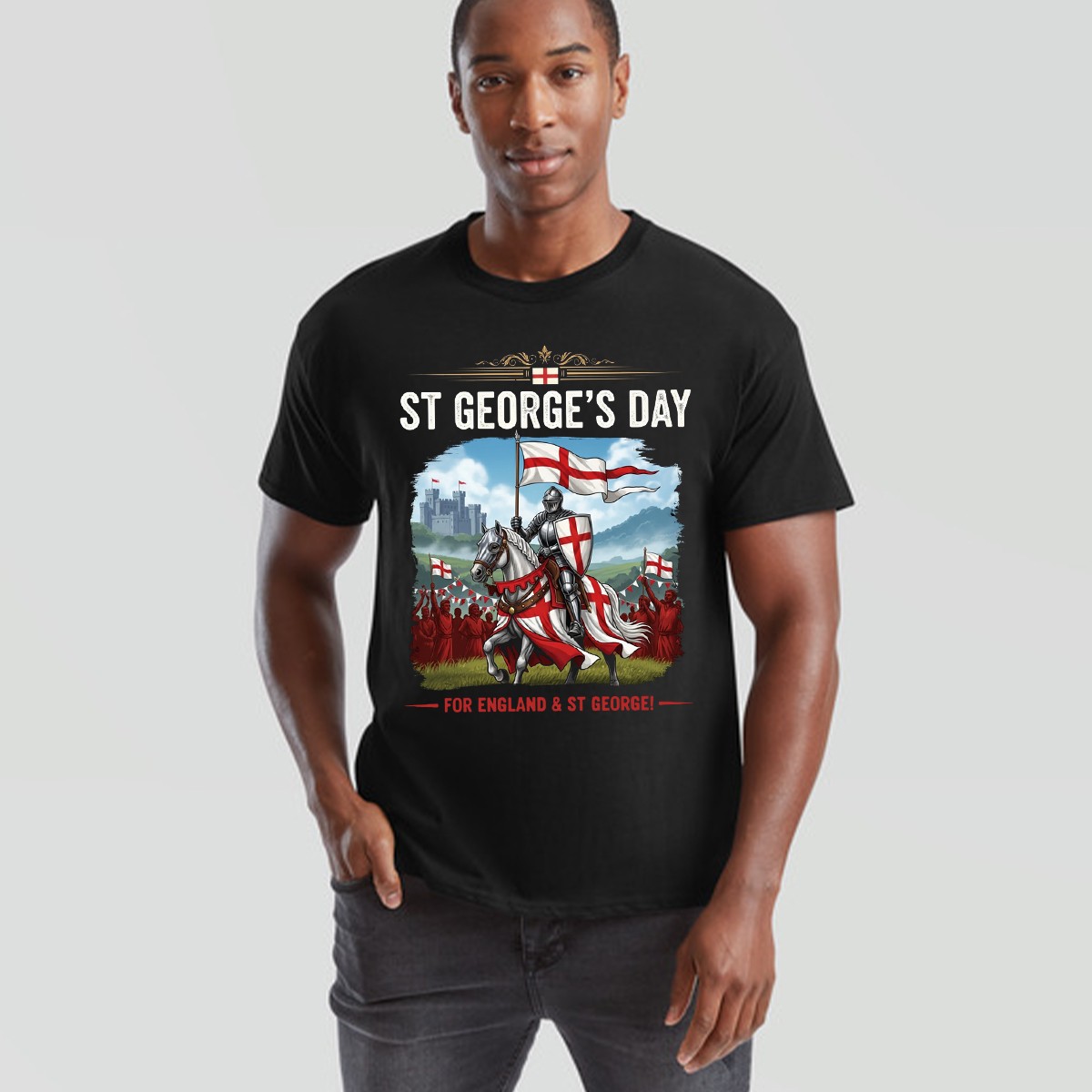 St Georges Day Outfit Idea Unisex Knight Horse Saint George Tshirt gallery