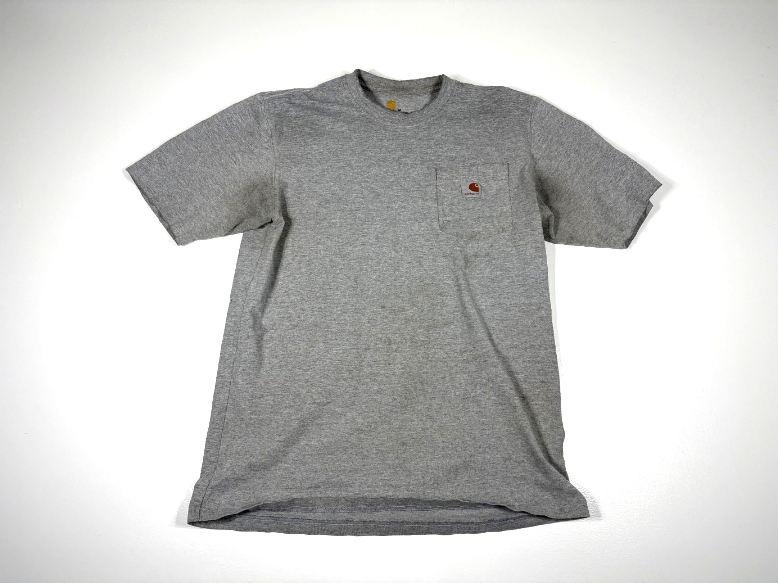 Carhartt T Shirt Mens Medium Gray Pocket Workwear Durable Classic Heavyweight gallery