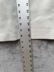 Palace Waffle Longsleeve Spellout Top Soft White/Burgundy