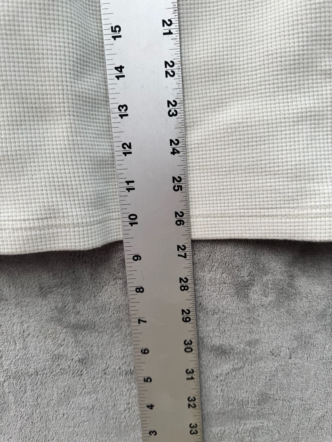 Palace Waffle Longsleeve Spellout Top Soft White/Burgundy gallery
