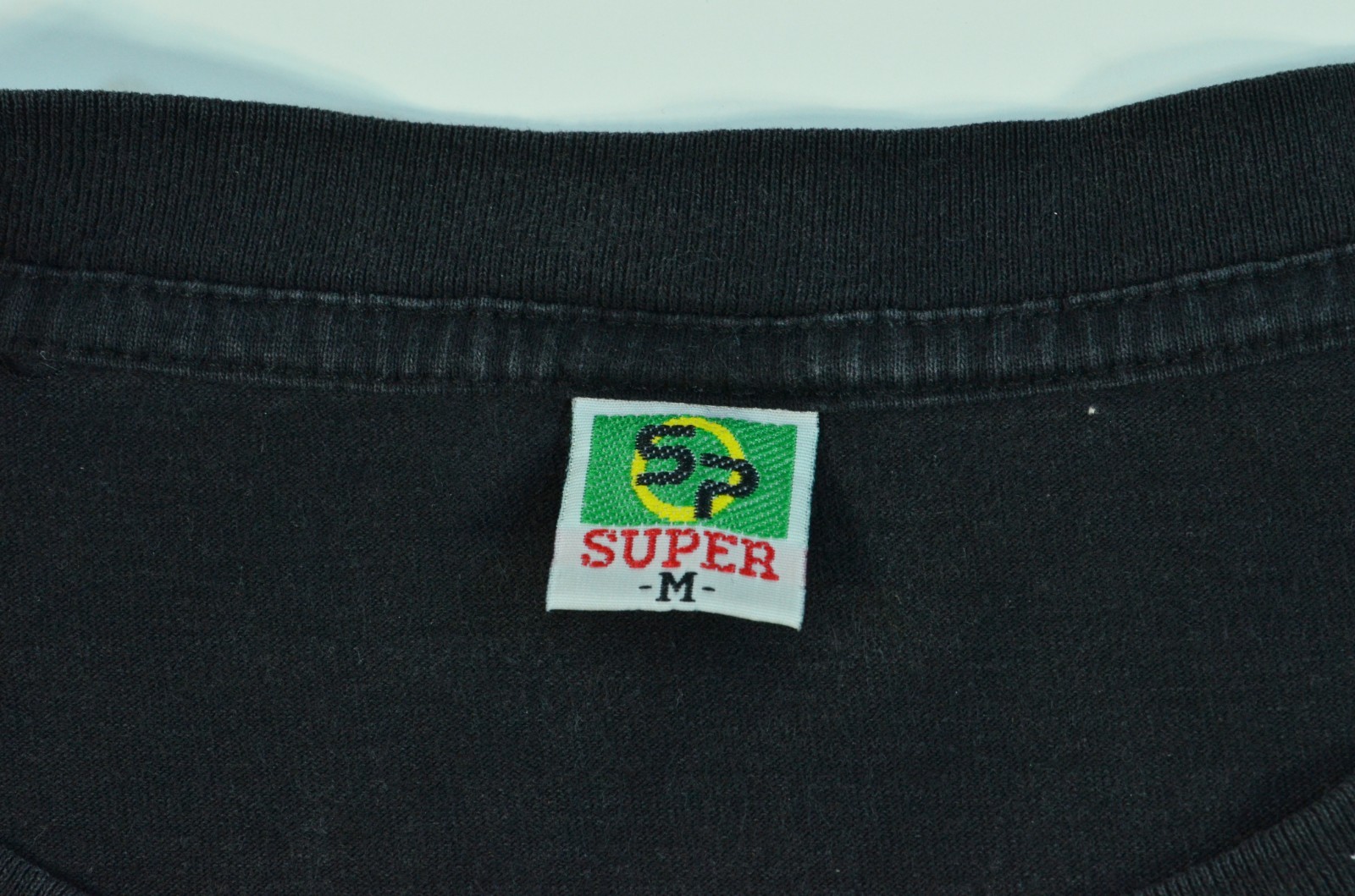 Vintage Thai Thailand Elephant Double Sided 90's Medium Black Shirt "Beaded Art" gallery