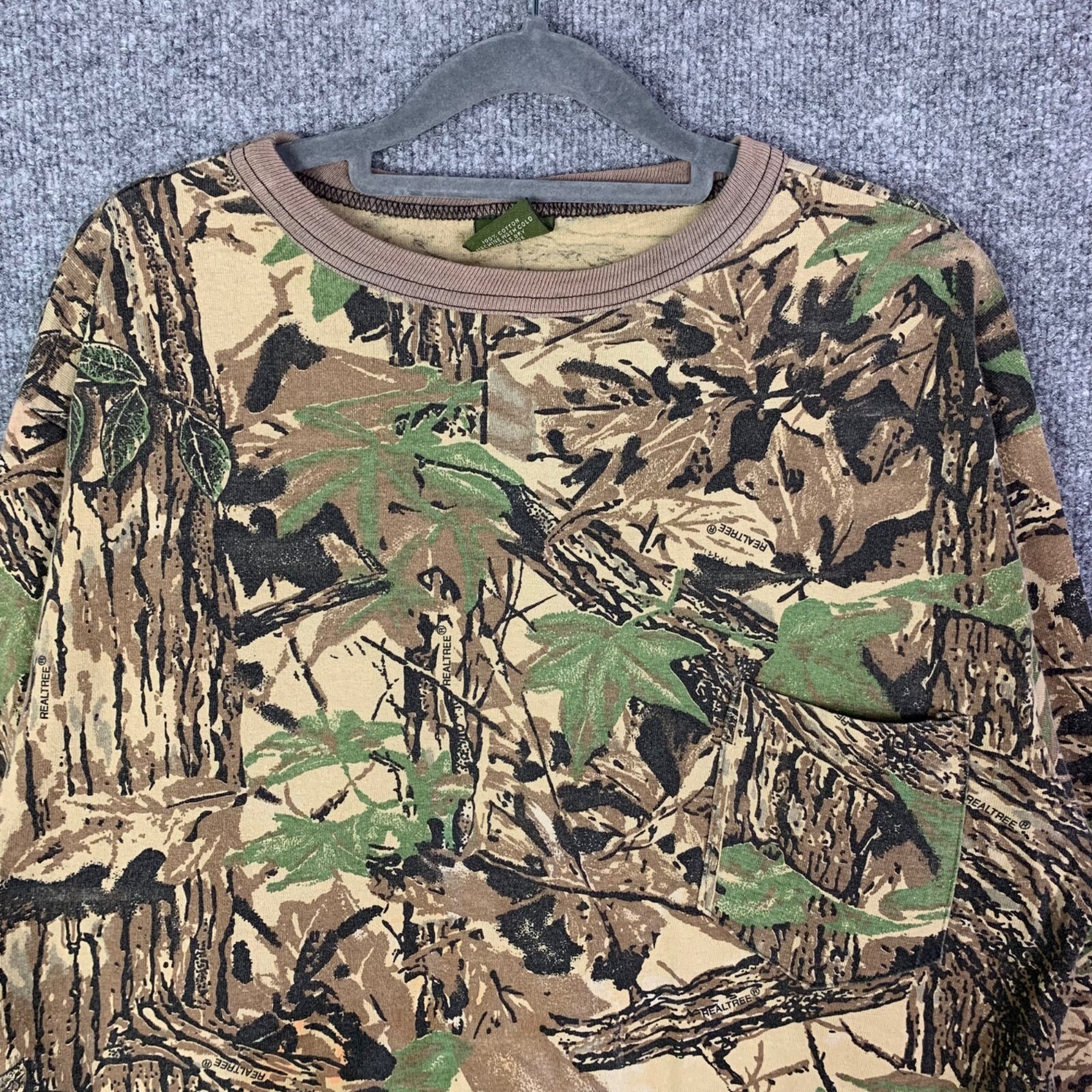 Vintage Spartan Realtree Como Long Sleeves Pullover Shirt Mens L/XL USA MADE gallery