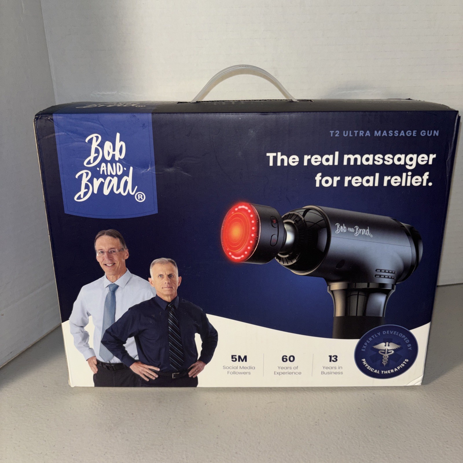 BOB AND BRAD T2  Ultra Massage Gun with Infrared and Red LED Light Therapy ￼