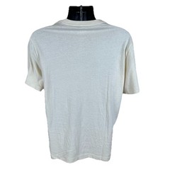 True Religion Buddha Face SS Crew Neck T-Shirt Mens Medium Fog-Beige NWT $59
