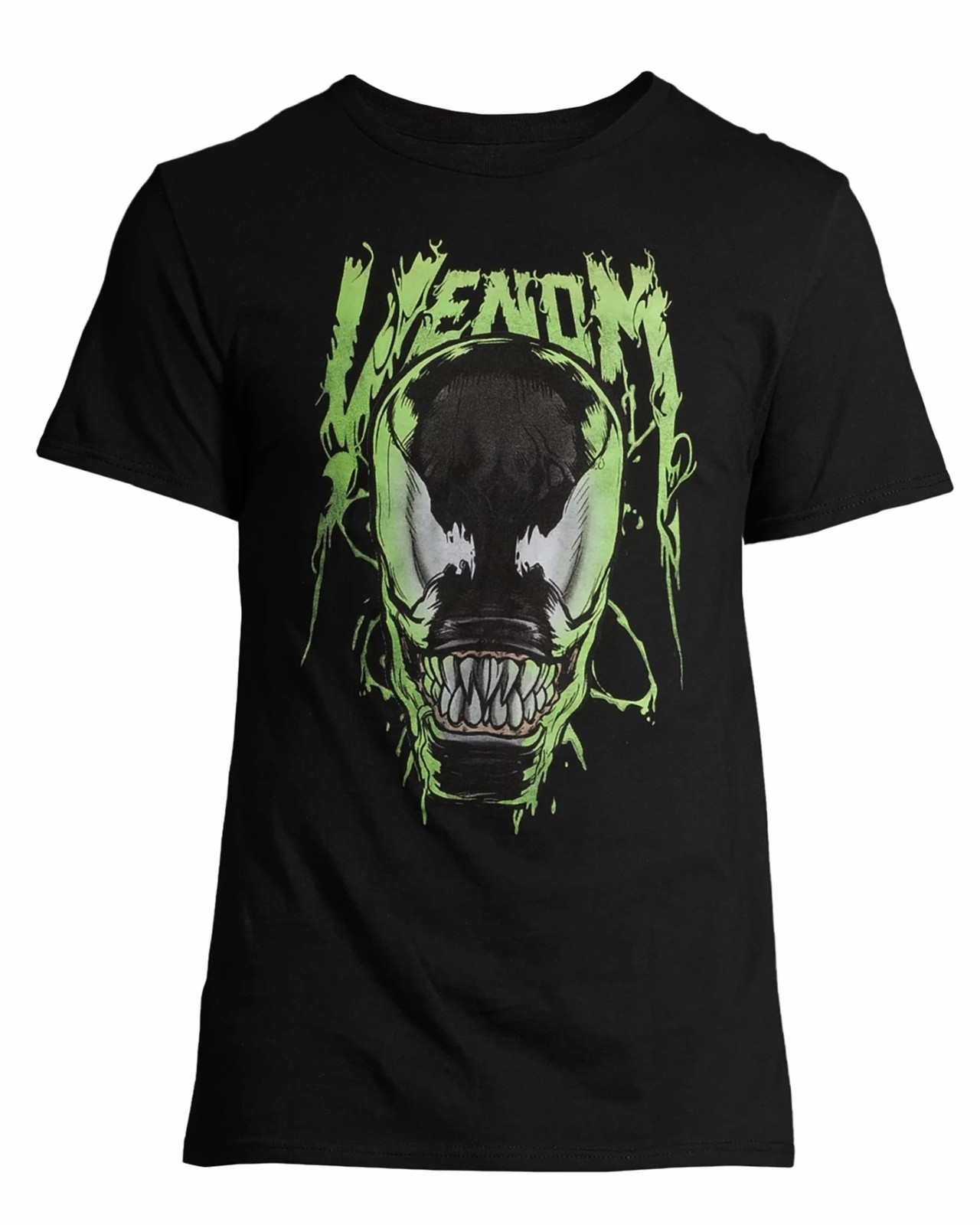 Marvel Comics Men’s Spider-Man Venom Green Ooze Character Adult T-Shirt