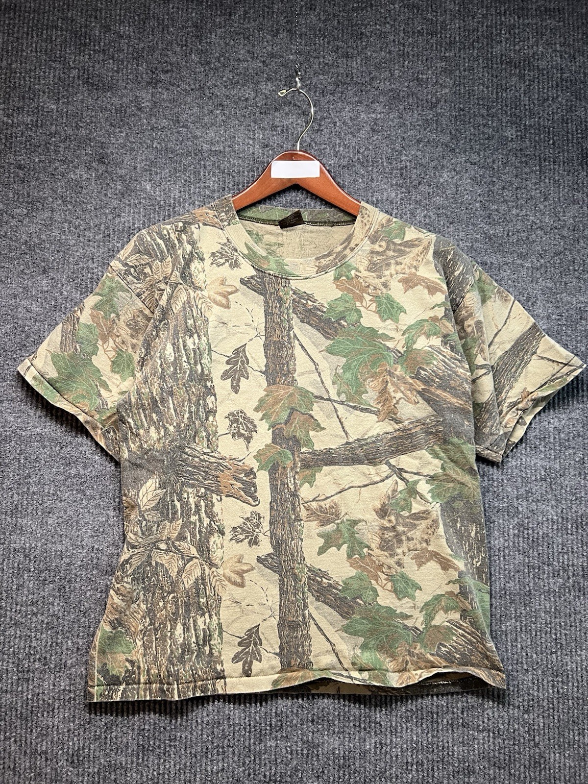 Vintage Realtree Camo Single Stitch T Shirt Size Large Made In USA Hunting gallery