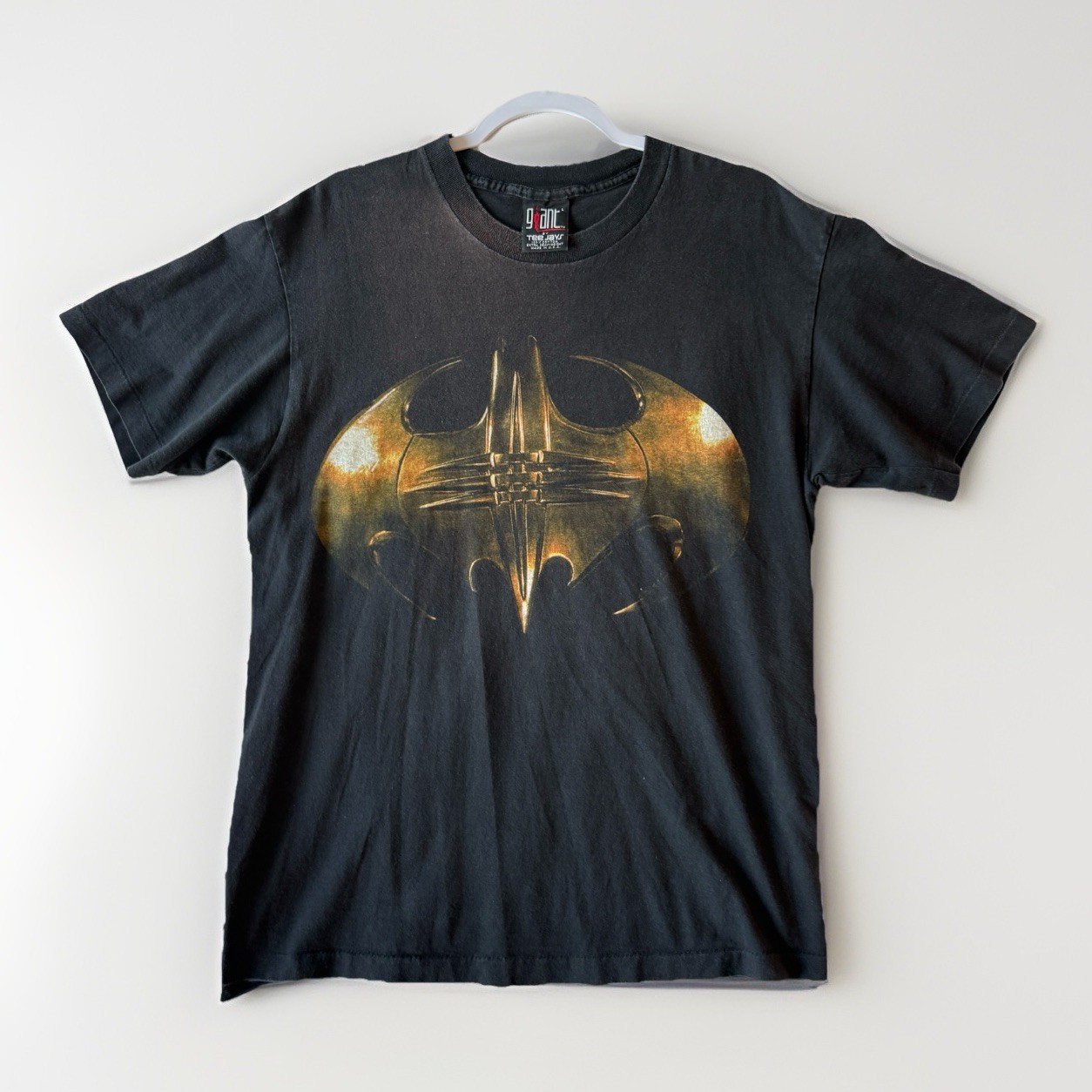 Vintage 1995 Batman Forever T-Shirt Movie Promo DC Comics Size Large Giant Tag gallery