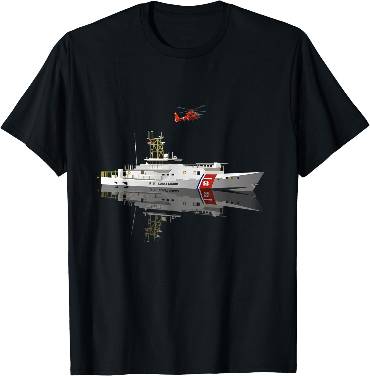New Limited US Coastguard Coast Guard Veteran Flag USCG Veterans Day T-Shirt