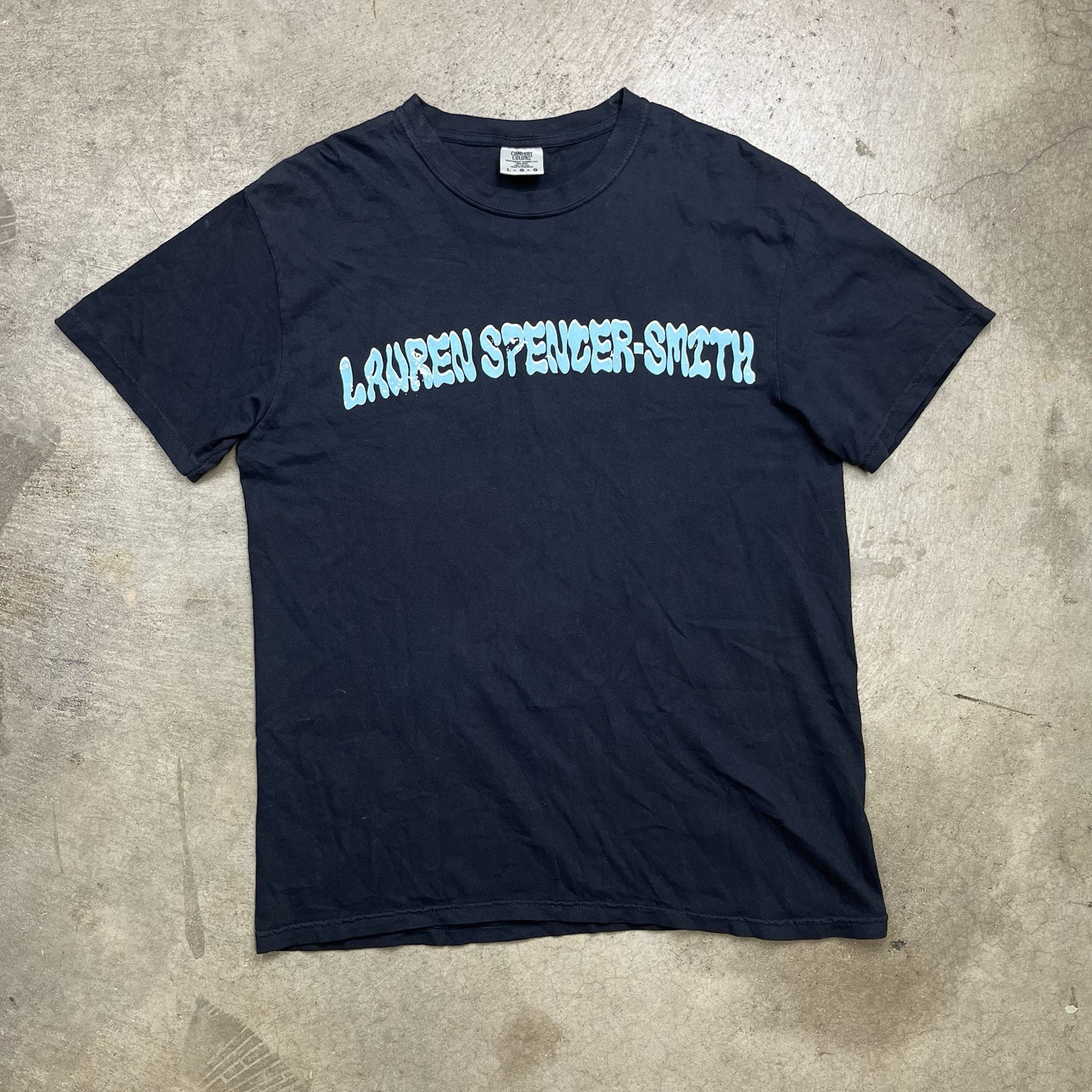 Lauren Spencer Smith Graphic T-Shirt black large Fingers Crossed tears cried gallery