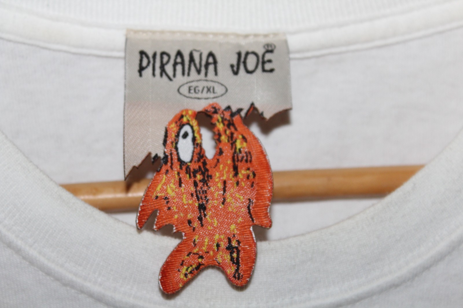 Pirana Joe White Double-Sided Cotton Fish Cozumel Graphic T-Shirt - XL NEW gallery