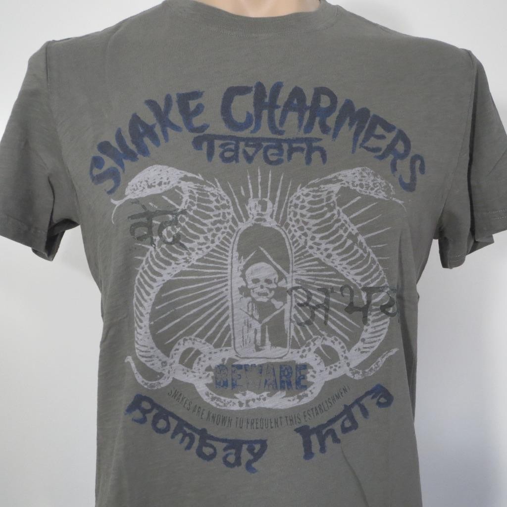 Lucky Brand Snake Charmer Tavern Mens MEDIUM Shirt Bombay India Cobra Venom gallery
