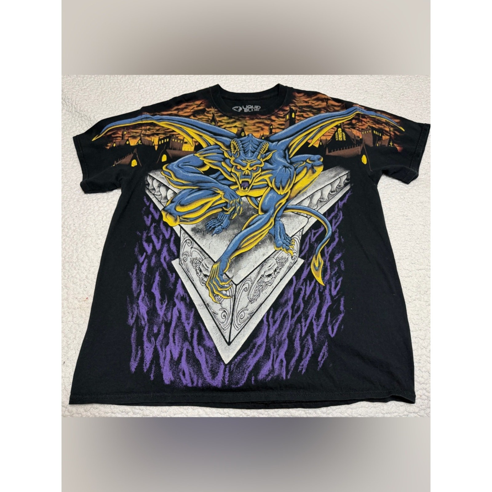 Modern LIQUID BLUE 2021 Gargoyle All Over Print Shirt XL CLEAN gallery