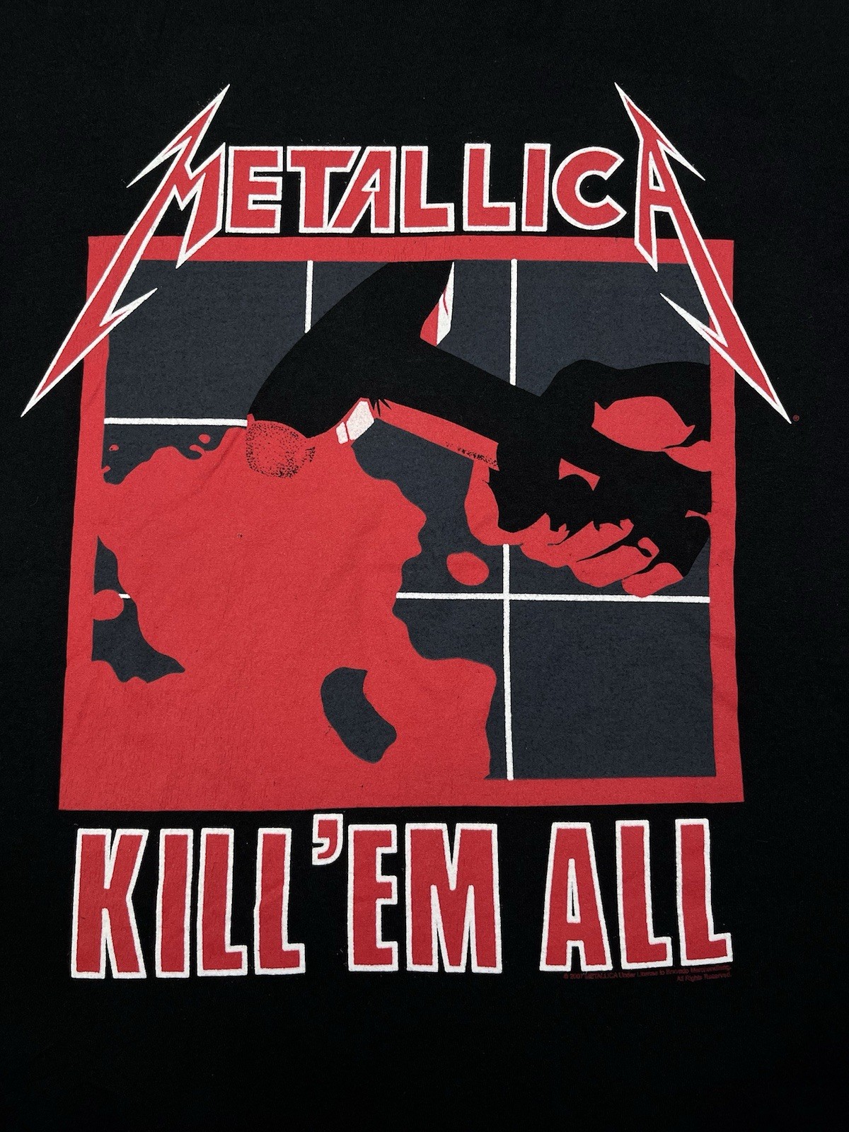 Vintage 2007 Metallica Kill ‘Em All Tour Shirt Size M Rock Band Y2K Double Side gallery