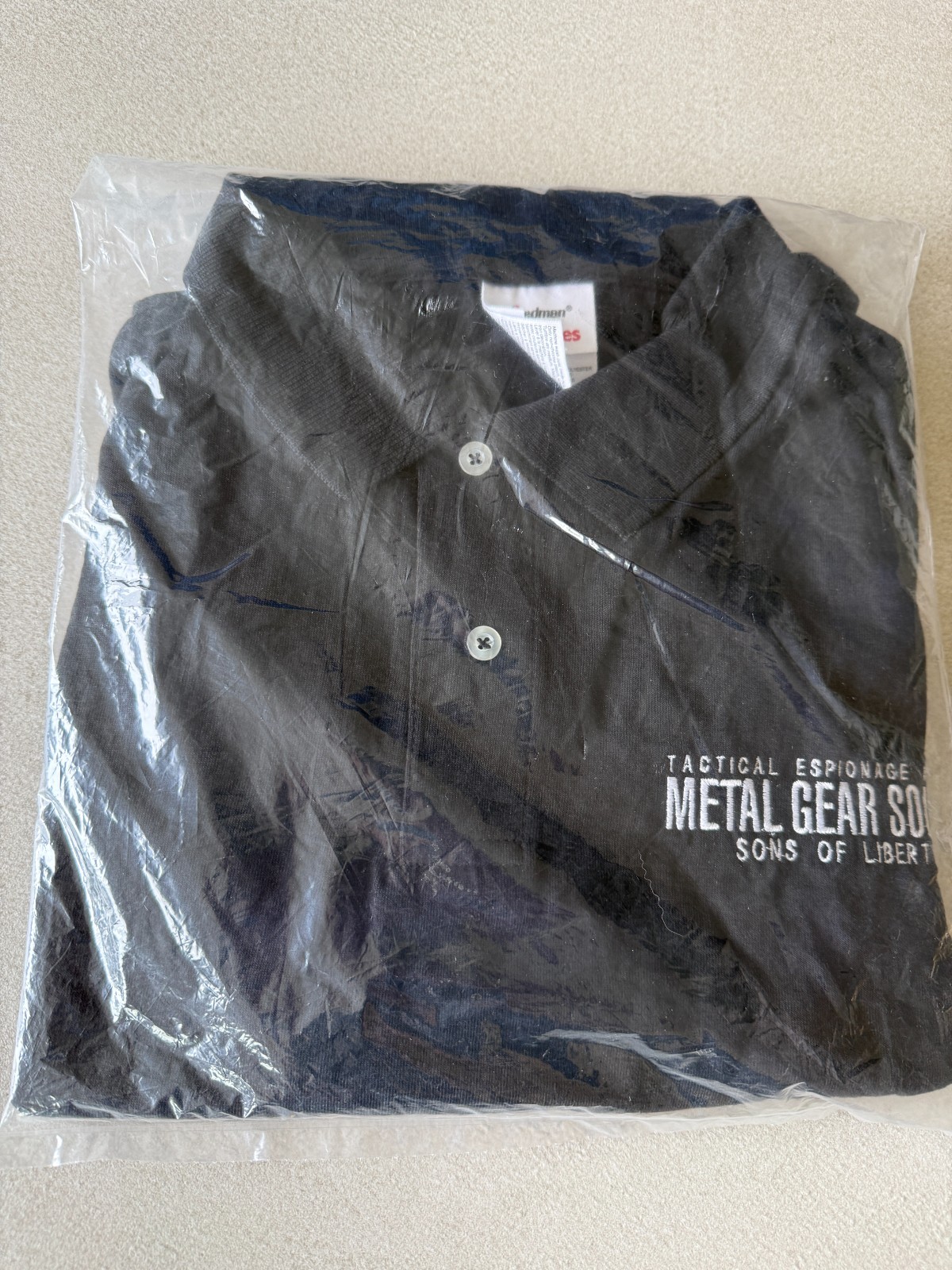 Extremely Rare Metal Gear Solid 2 Promotional Employee Polo Shirt 2001 gallery