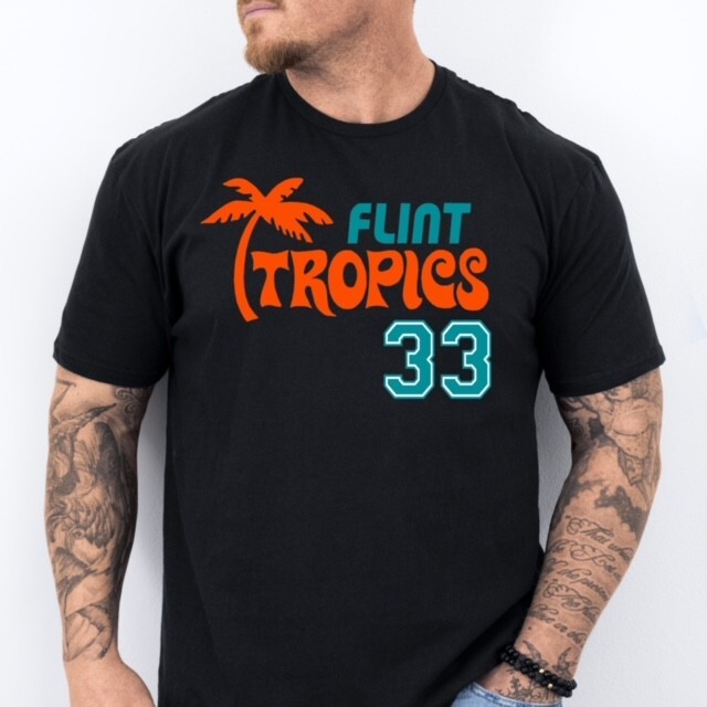FLINT TROPICS | Jackie Moon themed Soft Ring Spun Pre-Shrunk Cotton T-Shirt gallery